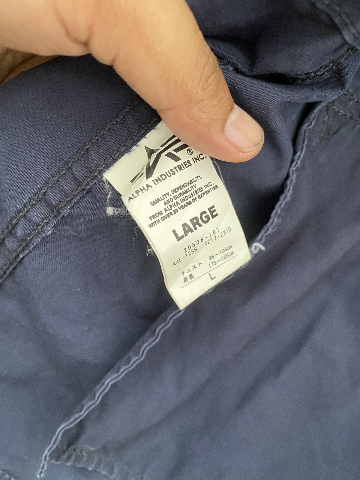 Alpha Industries × Junya Watanabe 4 Pocket Utility Tech Jacket, Casual Style Navy Design Size US L / EU 52-54 / 3 - 10 Thumbnail