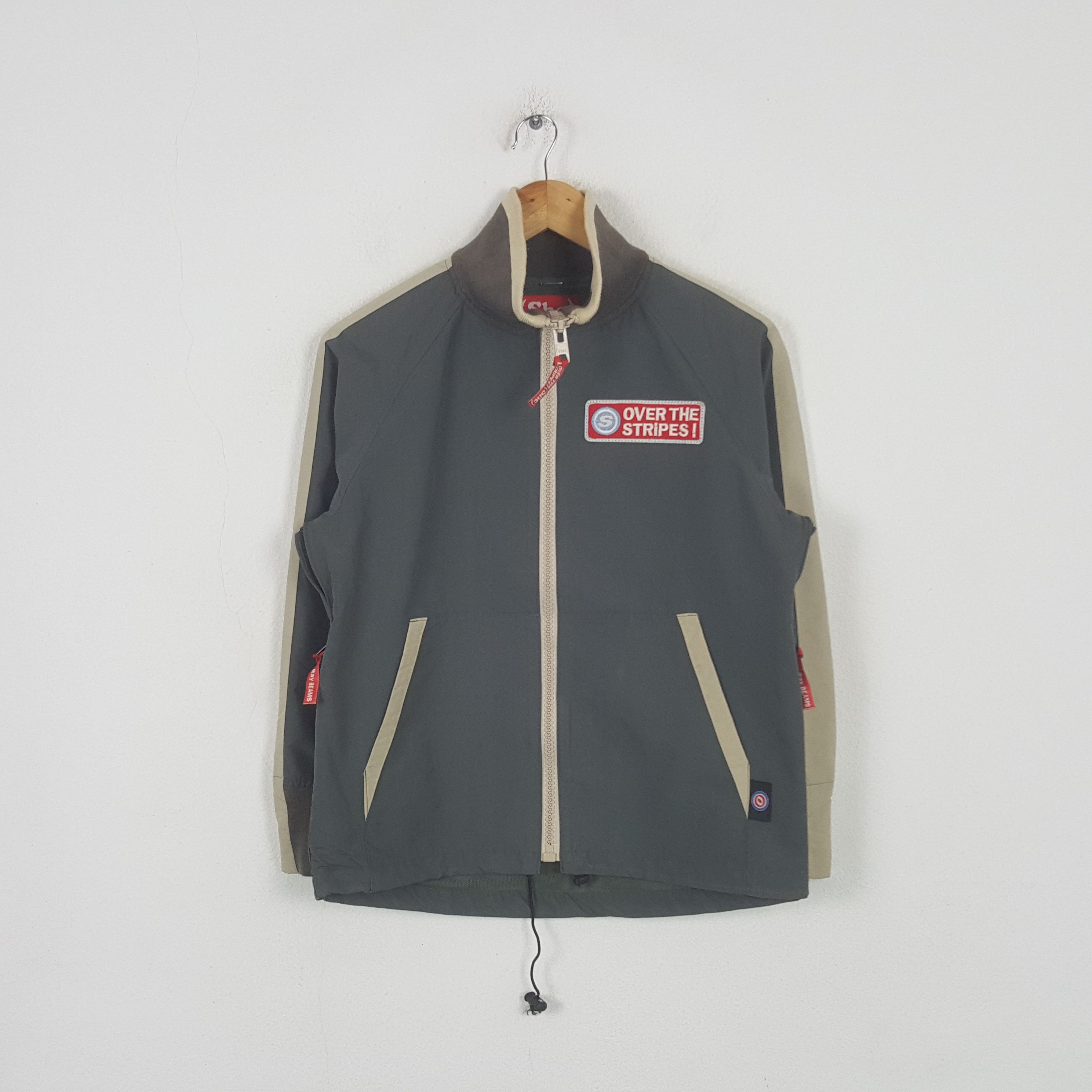 Japanese Brand Vintage SHE Over The Stripes + Ray BEAMS Sweater Jacket RR7 Size US S / EU 44-46 / 1 - 1 Thumbnail