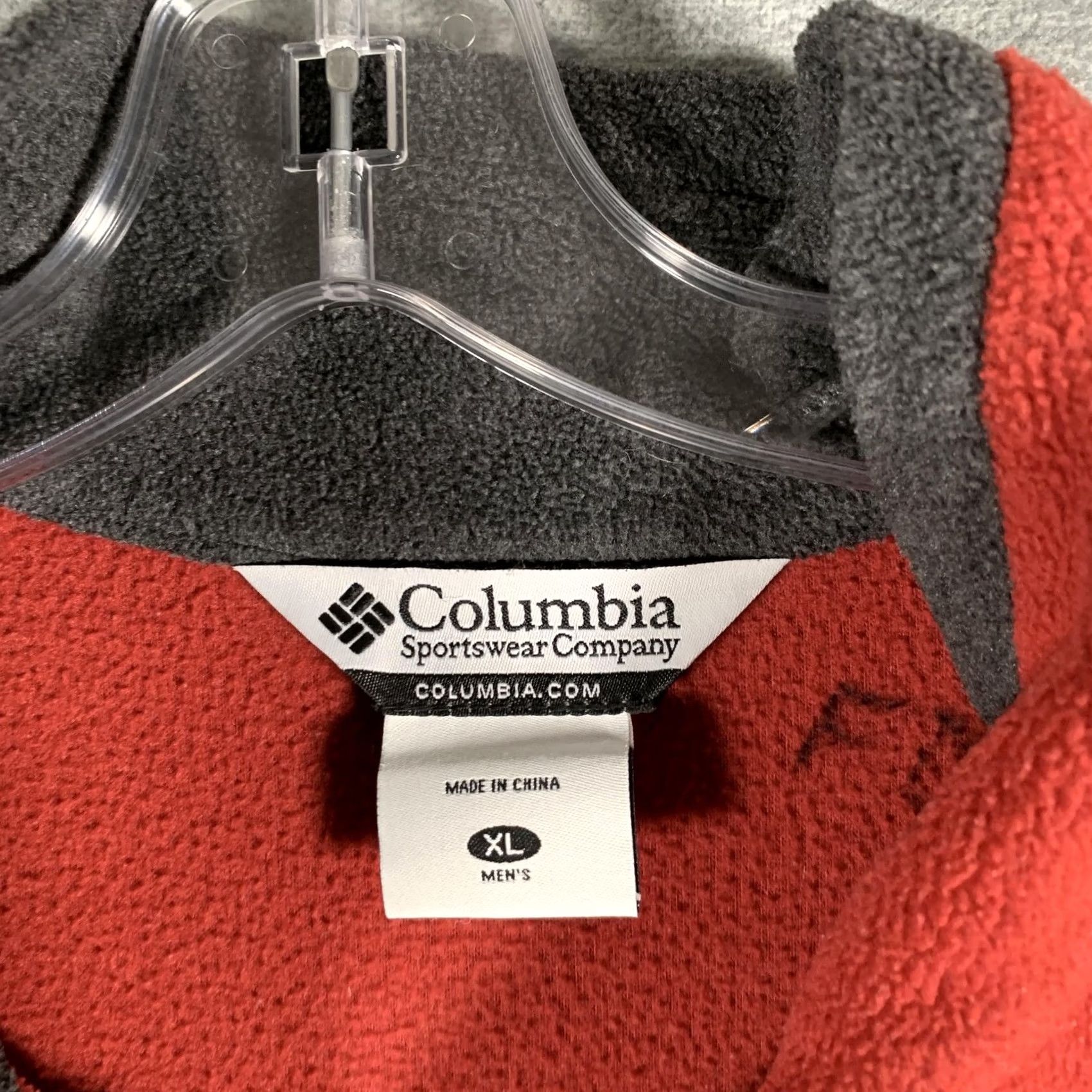 Vintage Columbia Fleece Jacket Mens XL Red Full Zip Stand Collar Pockets Outdoor WM6113 Size US XL / EU 56 / 4 - 5 Thumbnail