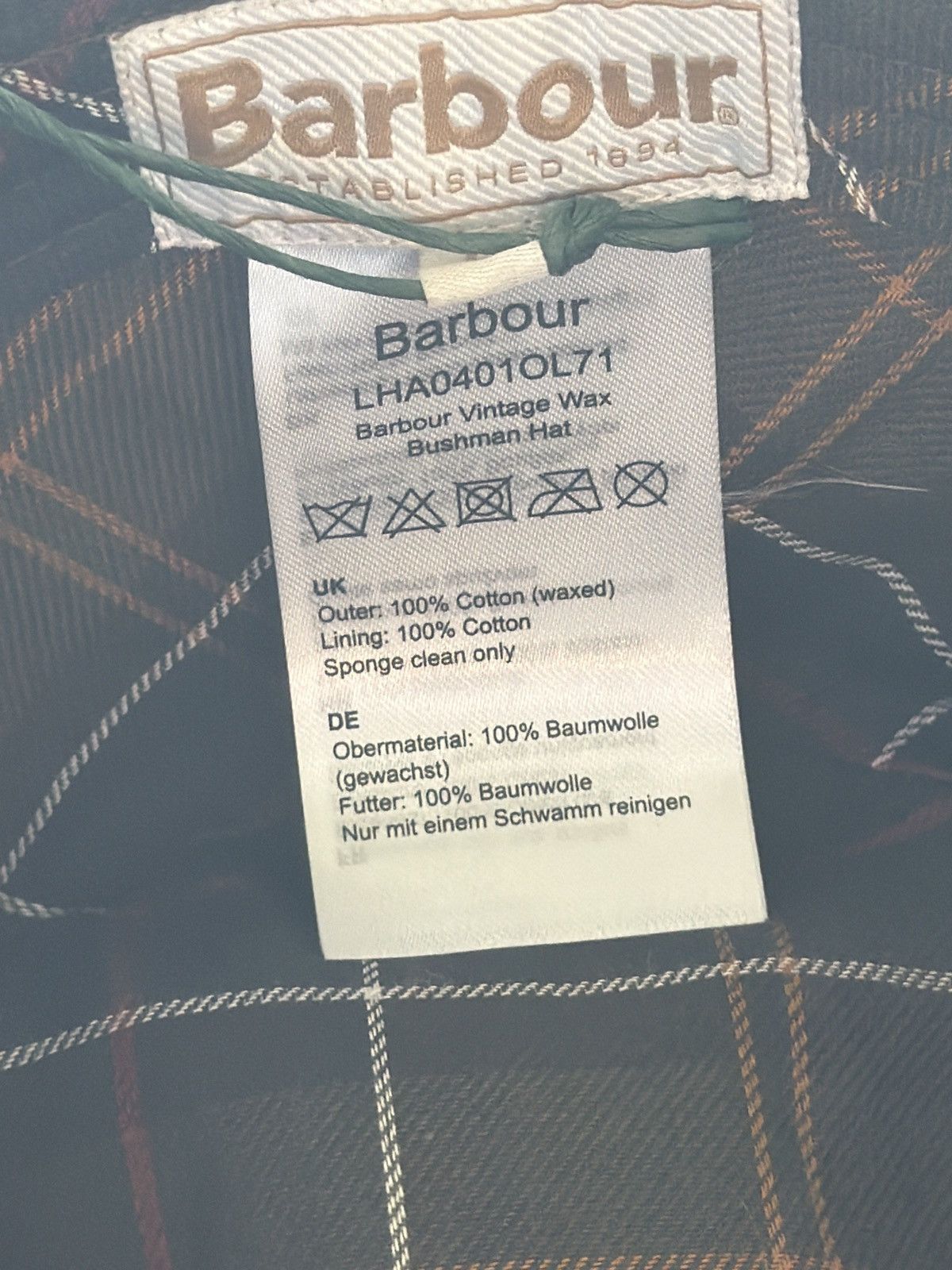 Barbour Barbour Wax Bushman Size L Size ONE SIZE - 6 Thumbnail