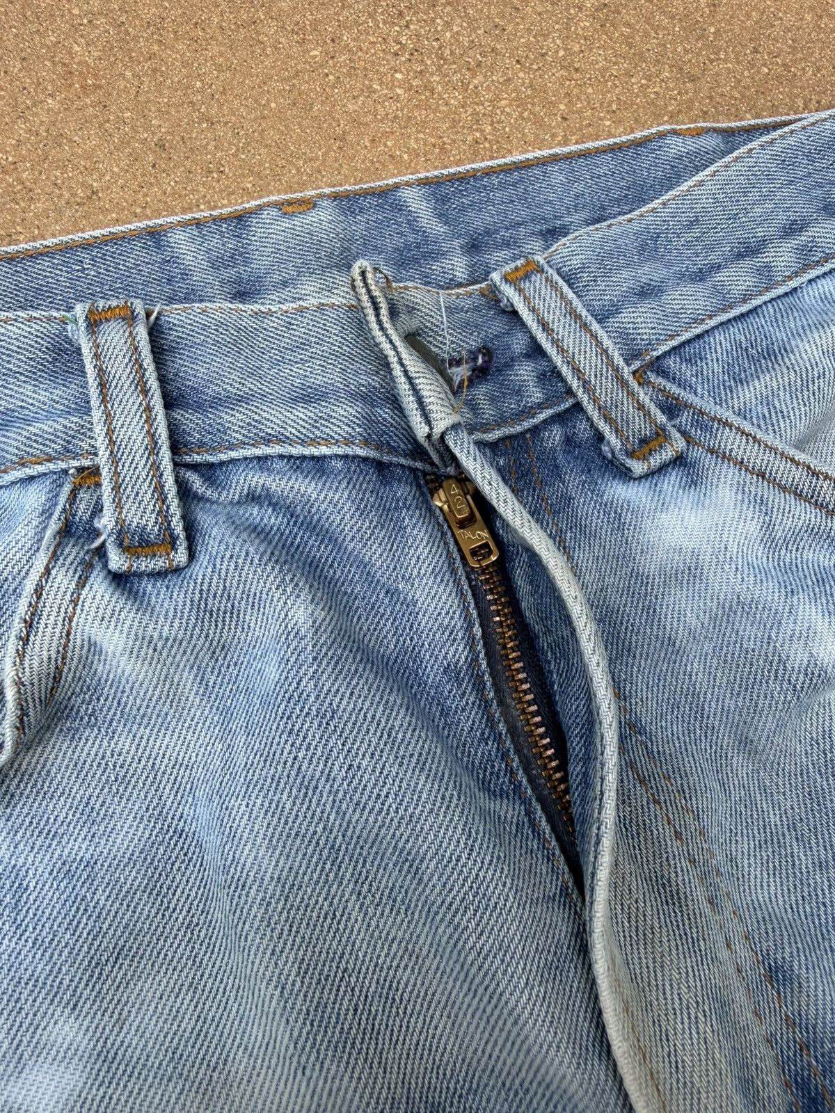 Levi's Vtg 70’s Levi’s 646 Orange Tab Bellbottom Flare Jeans 31x31 Size US 31 - 5 Thumbnail