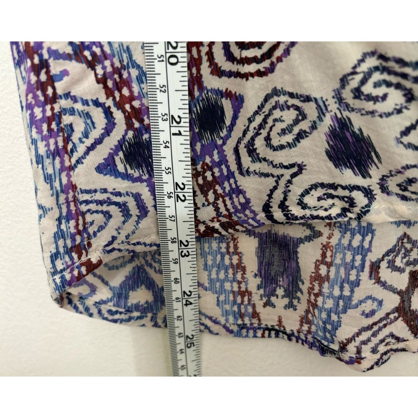 Lucky Brand Lucky Brand Multicolor Cap Sleeve Abstract Top Size M Size M / US 6-8 / IT 42-44 - 4 Thumbnail