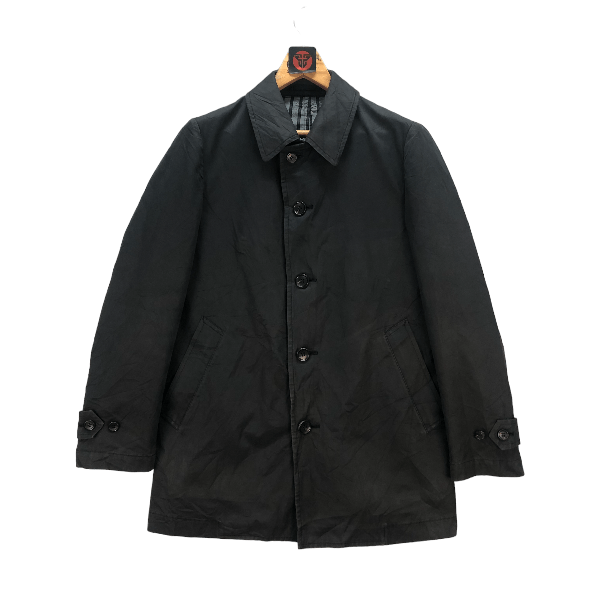 Comme des Garcons Homme CDG HOMME AD2008 COTTON COAT JACKET #6683-79 Size US S / EU 44-46 / 1 - 1 Thumbnail