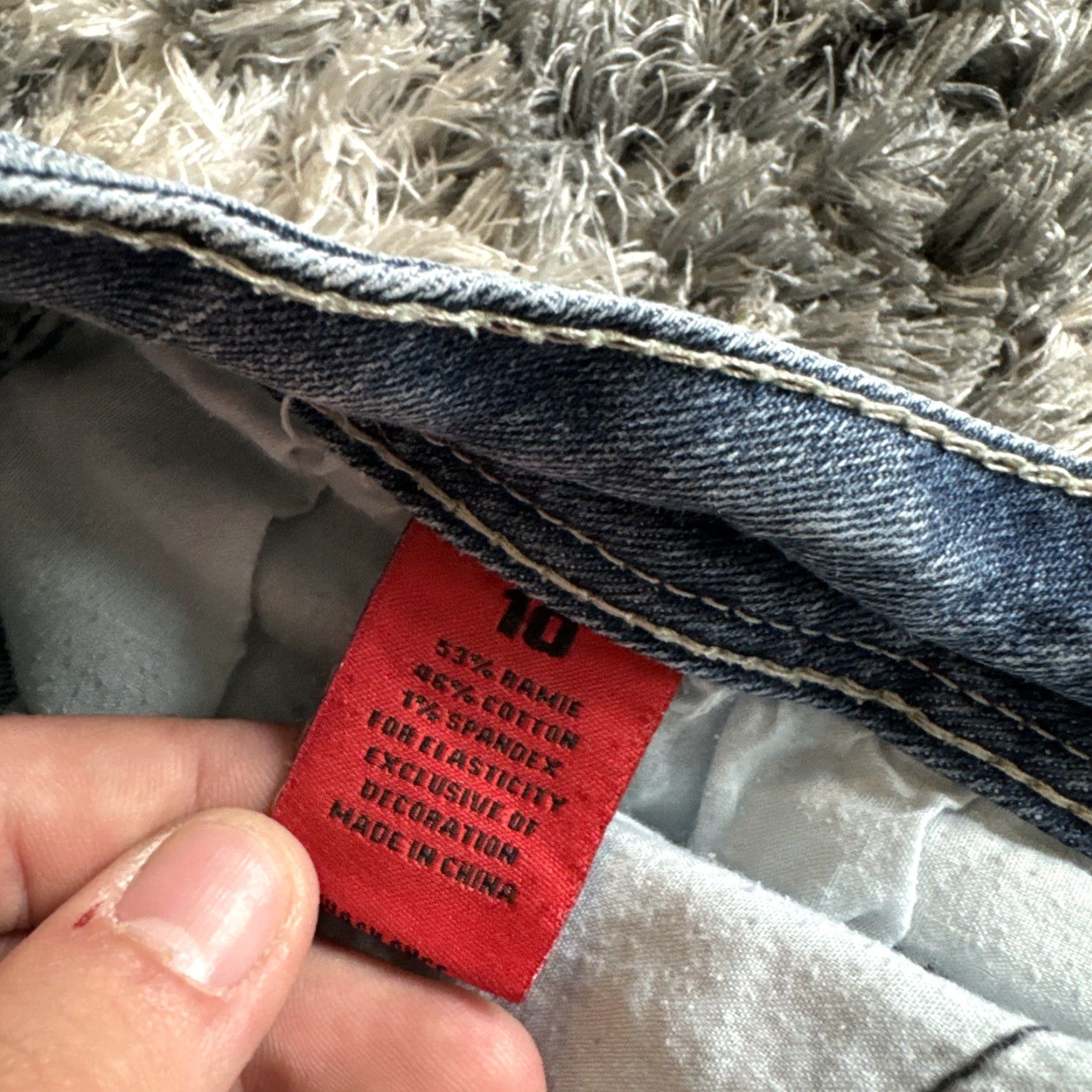 Vintage VINTAGE Zana Di Short’s Women’s 10 Blue Jean Light Wash 4" Inseam Cargo Jeans Women Mens? Size 32" / US 10 / IT 46 - 6 Thumbnail