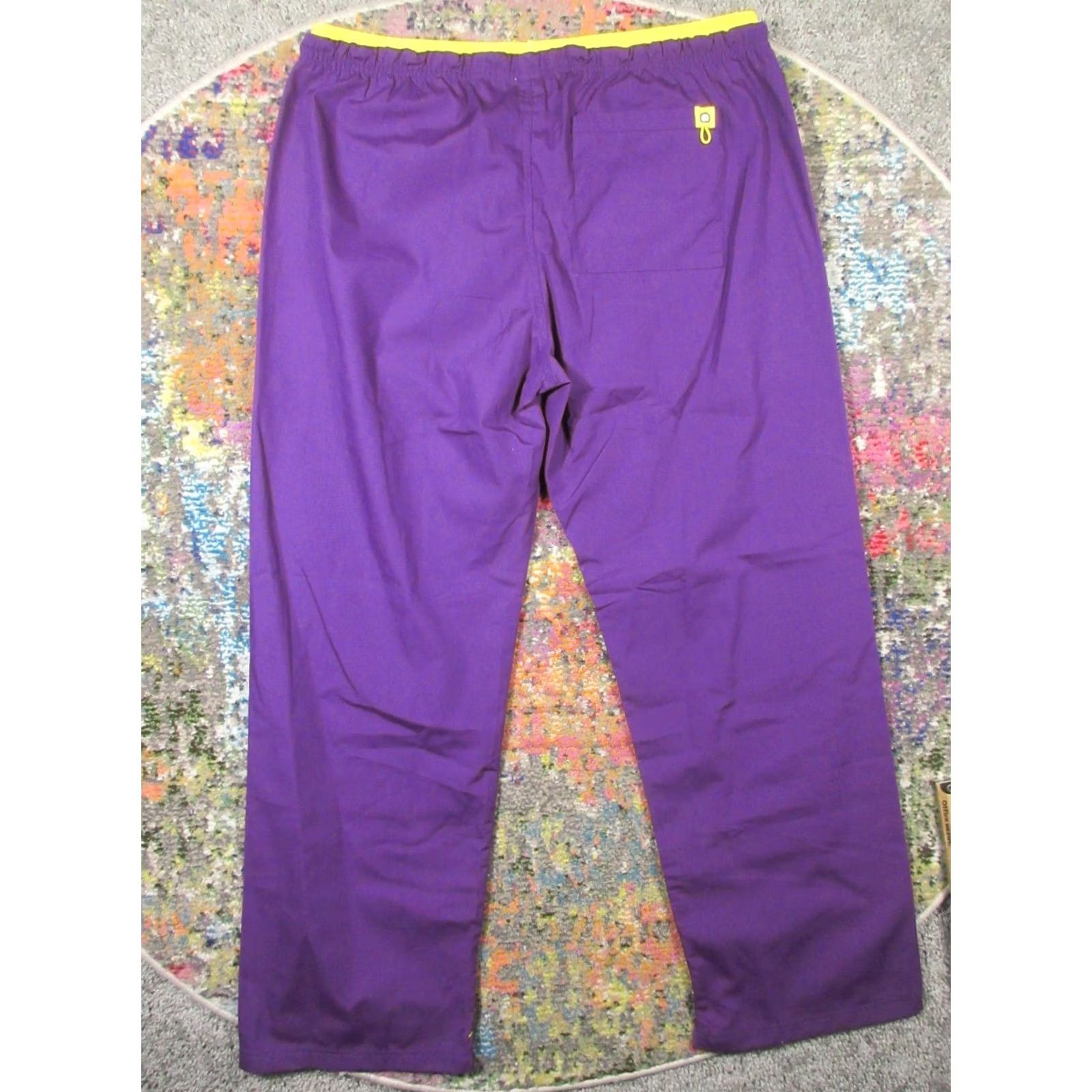 Vintage WonderWink Scrub Pants Adult Mens XL Eggplant 32 Inseam NEW NWT Size US 36 / EU 52 - 2 Thumbnail