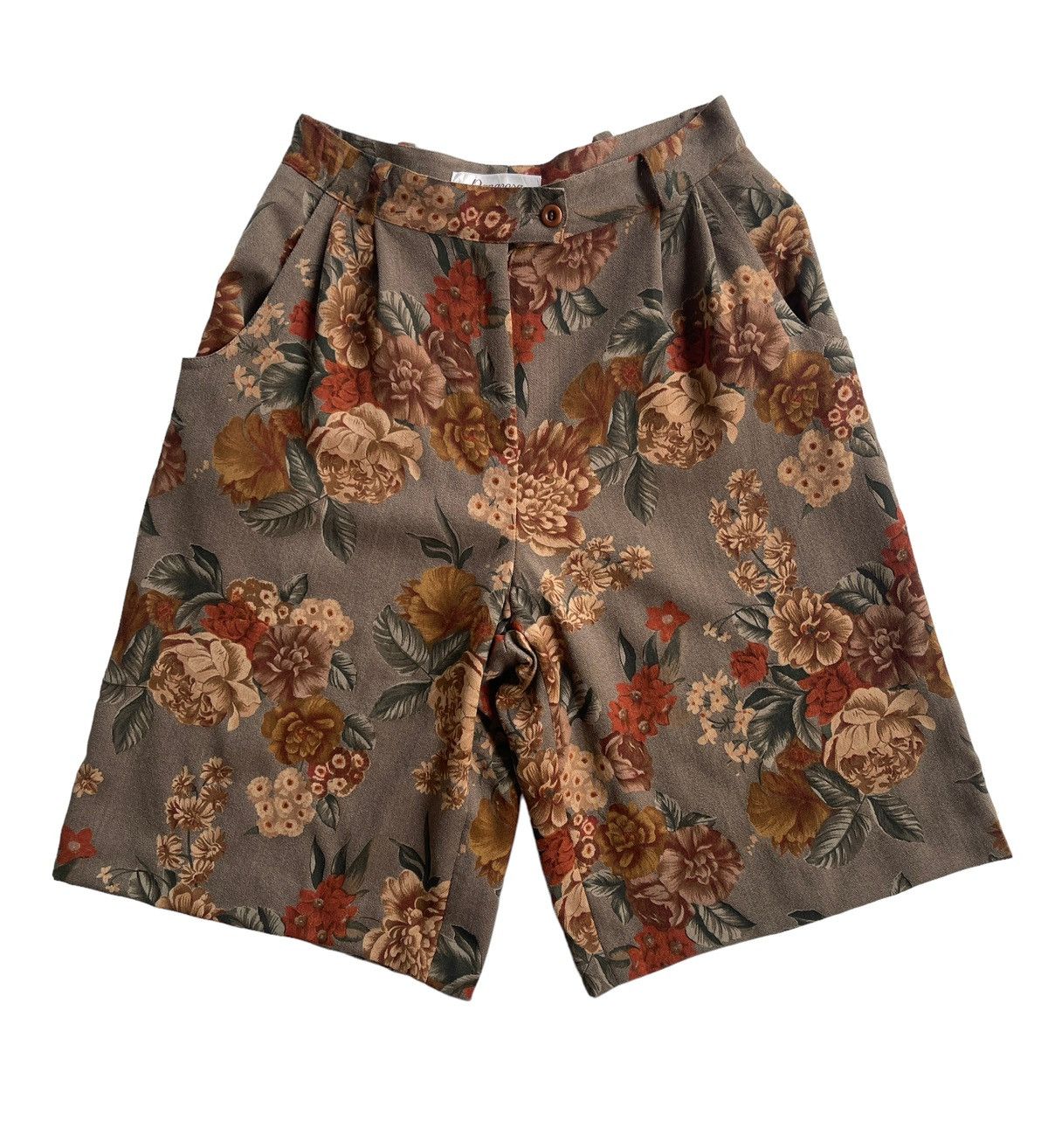 Vintage Vintage Lanarosa Floral Highwaist Shortpants Size 26" / US 2 / IT 38 - 2 Thumbnail