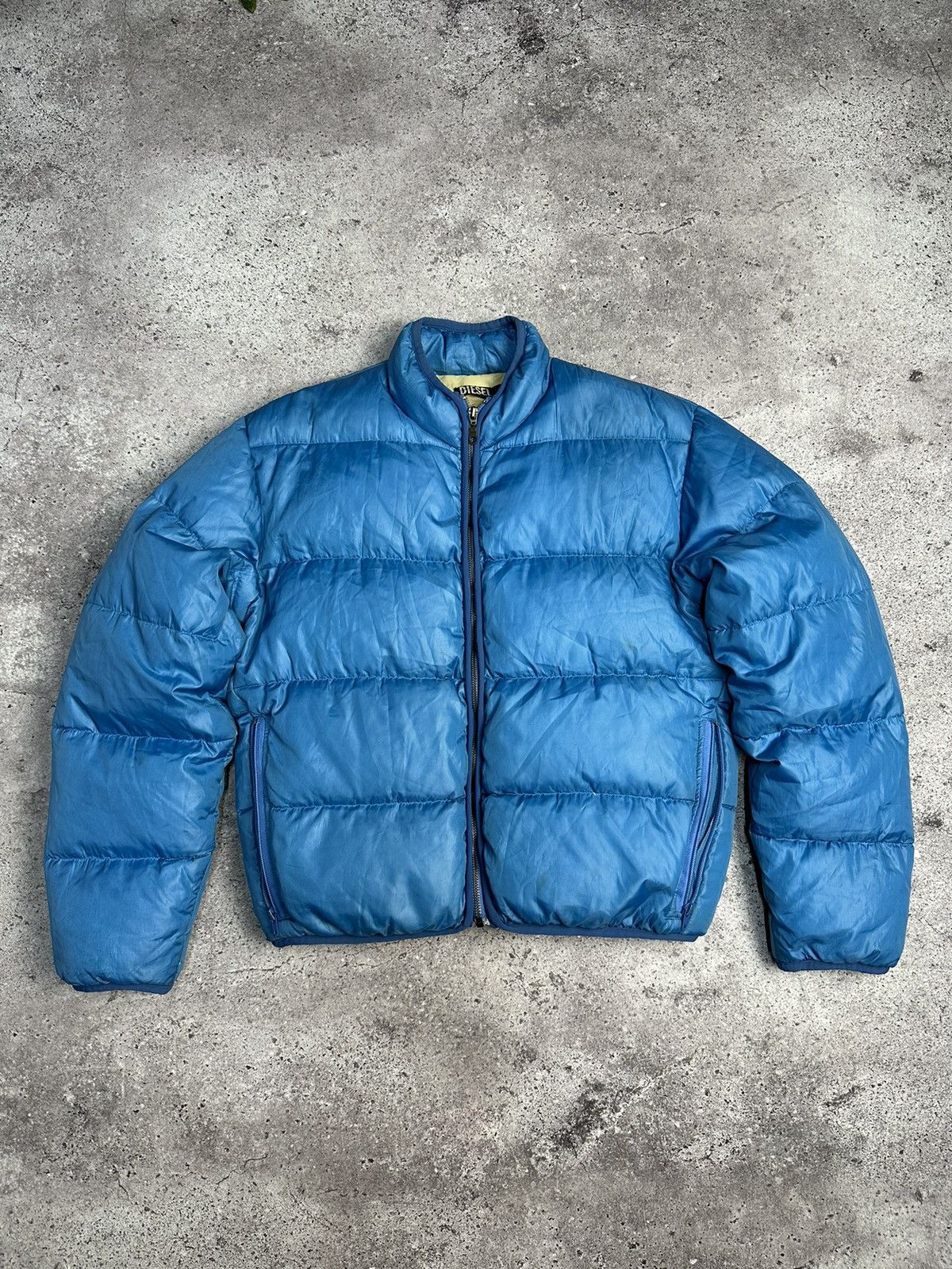 Diesel Vintage Diesel Bomber Puffer Jacket Cropped 90’s Blue Size US M / EU 48-50 / 2 - 6 Thumbnail