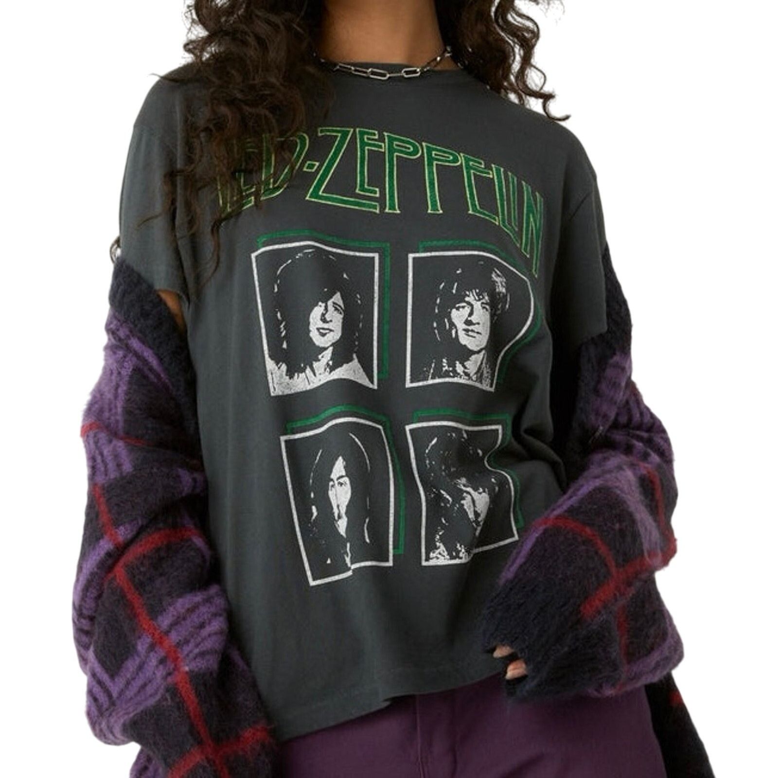 Anthropologie LETLUV Led Zeppelin Graphic Tee, Size XL New without Tag Size XL / US 12-14 / IT 48-50 - 5 Thumbnail
