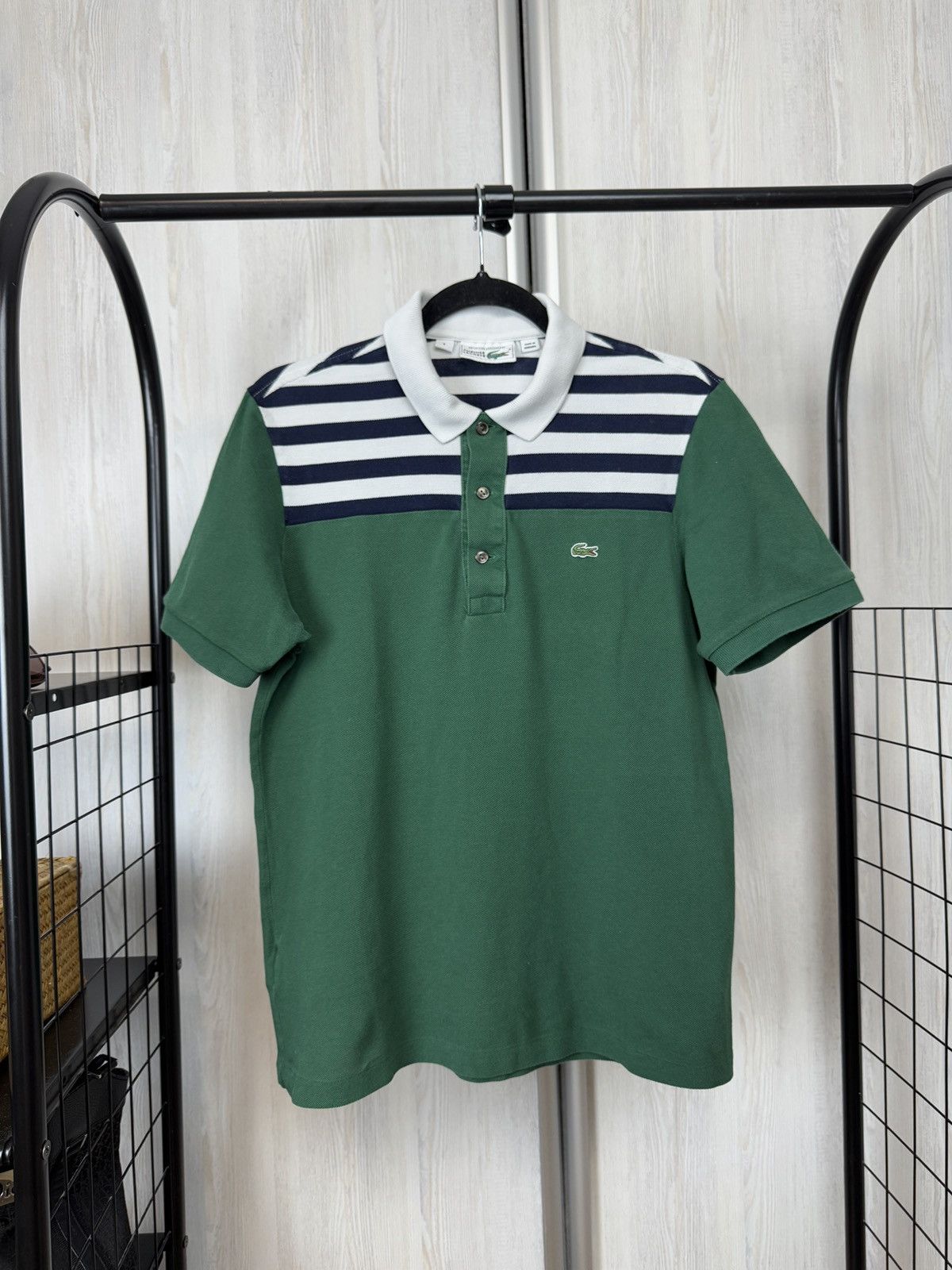 Lacoste Chemise Lacoste 85th Anniversary Striped Top Polo Tee Size US S / EU 44-46 / 1 - 1 Thumbnail