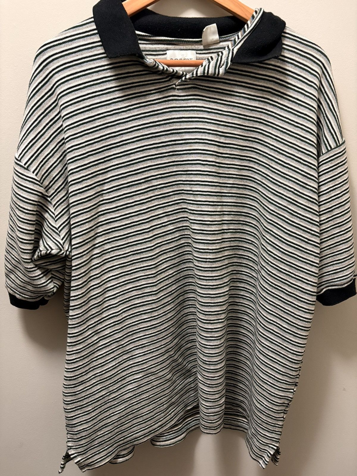 Robert Stock Striped Vintage Polo Size US XL / EU 56 / 4 - 1 Thumbnail