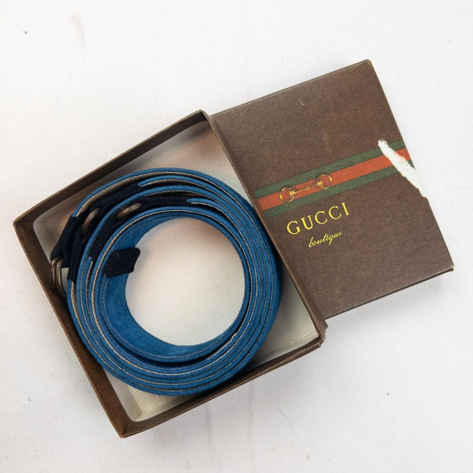 Gucci Vintage 80s Gucci Suede Belt Size XL Size ONE SIZE - 8 Thumbnail