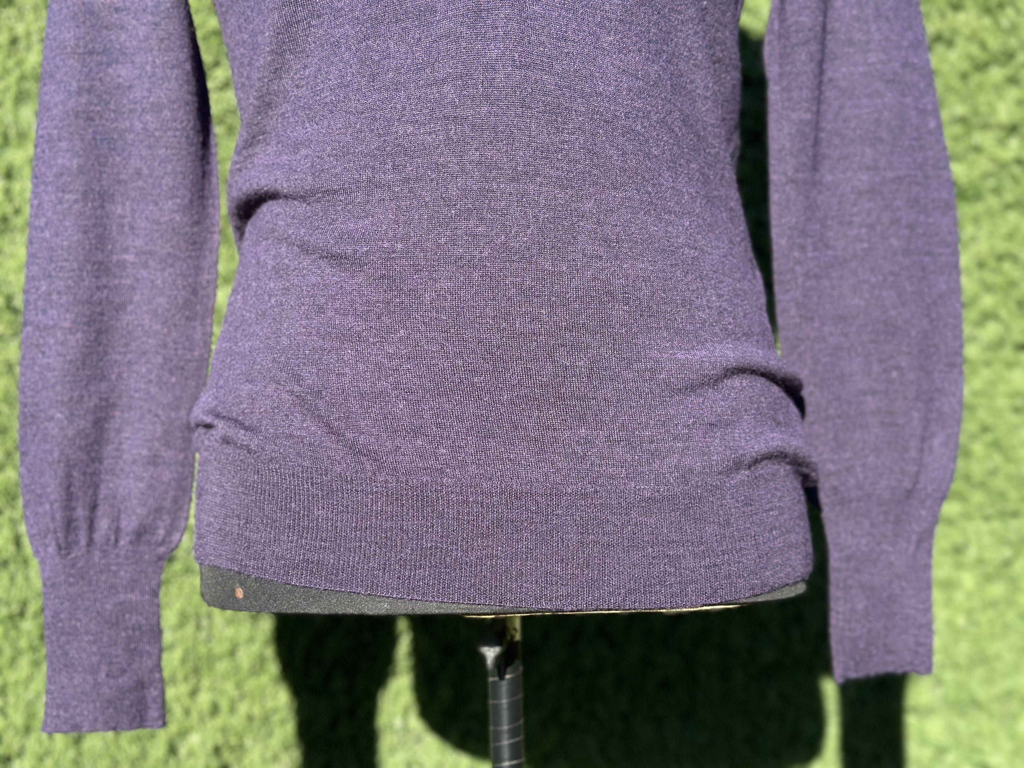 Prada Prada V-Neck Fine Knit Cashmere Silk Sweater Size IT 42 Size M / US 6-8 / IT 42-44 - 5 Thumbnail