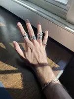 Jewelry × Vintage Punk Goth Ring Combo Size ONE SIZE - 3 Thumbnail