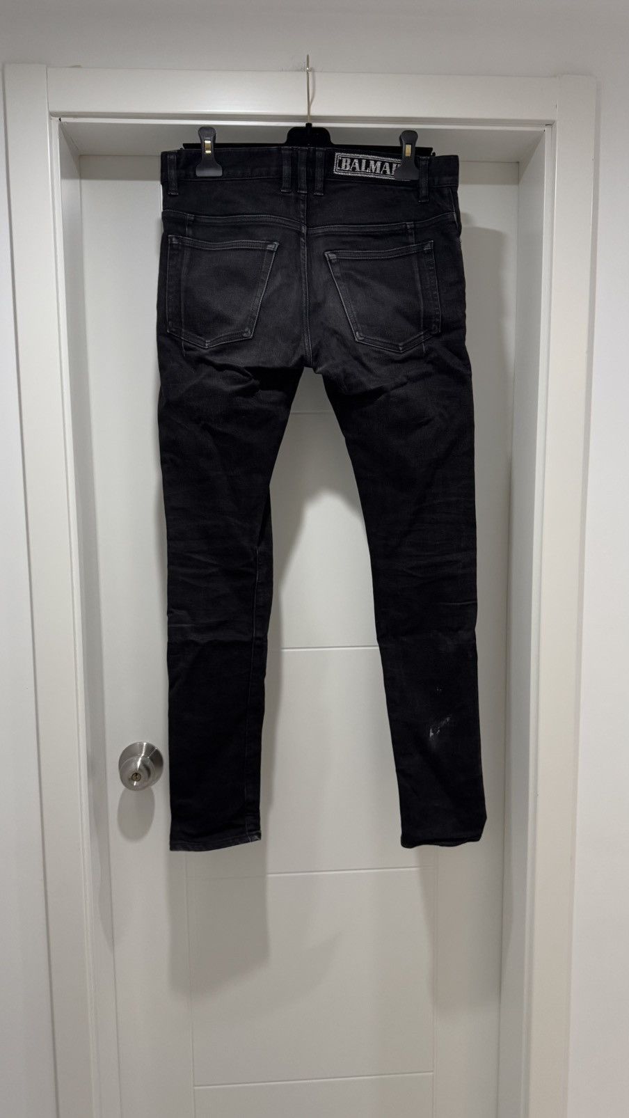 Balmain Balmain Black Slim Fit Jeans Size US 29 - 2 Thumbnail
