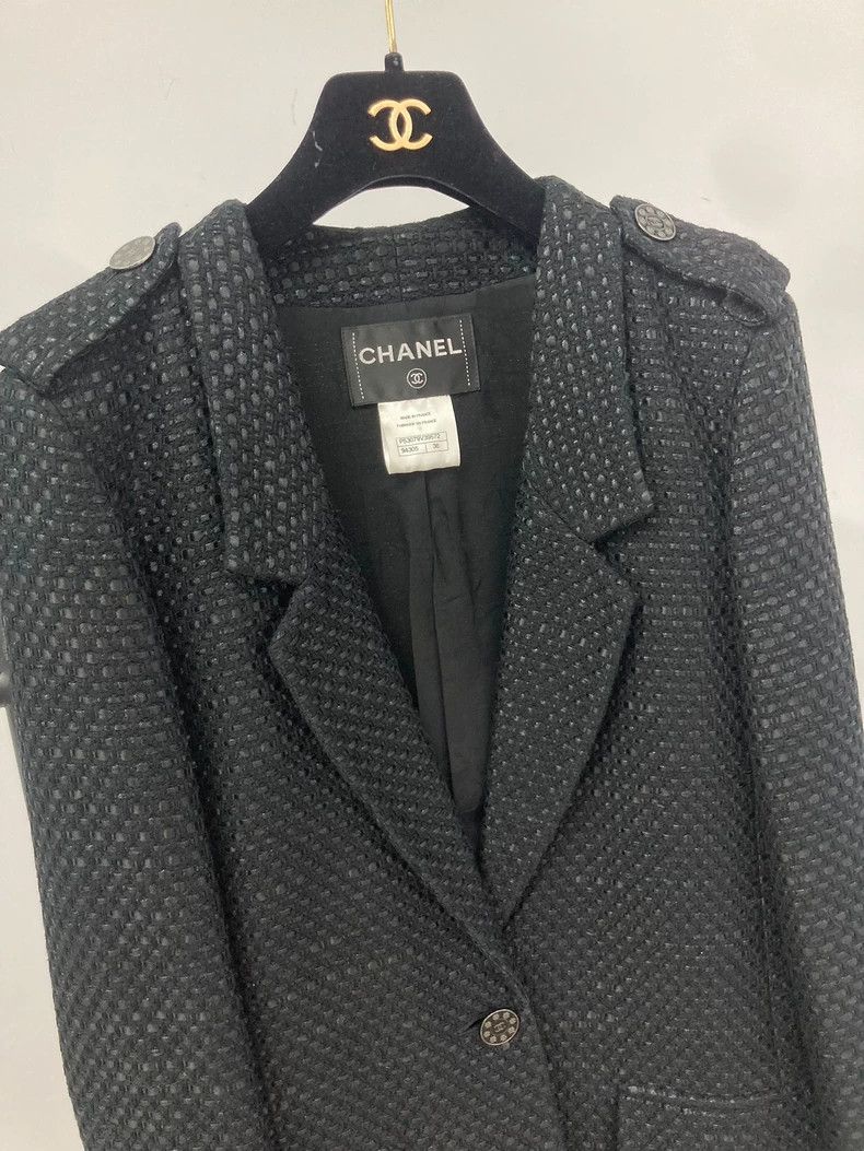 Chanel Chanel Black braided coat Size XS / US 0-2 / IT 36-38 - 2 Thumbnail