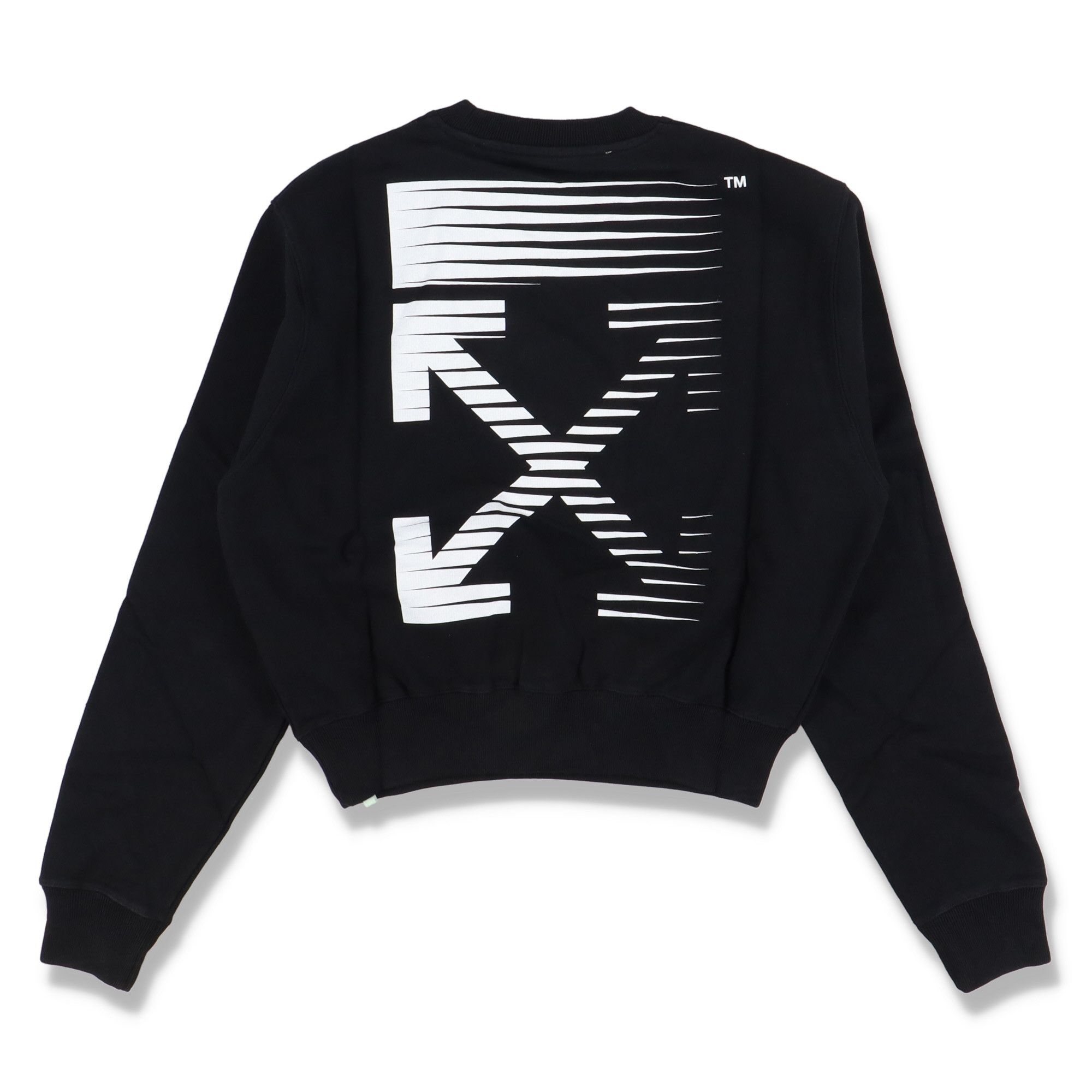 Off-White Black Special Edition Racing Arrows Logo Sweatshirt Size S / US 4 / IT 40 - 1 Thumbnail