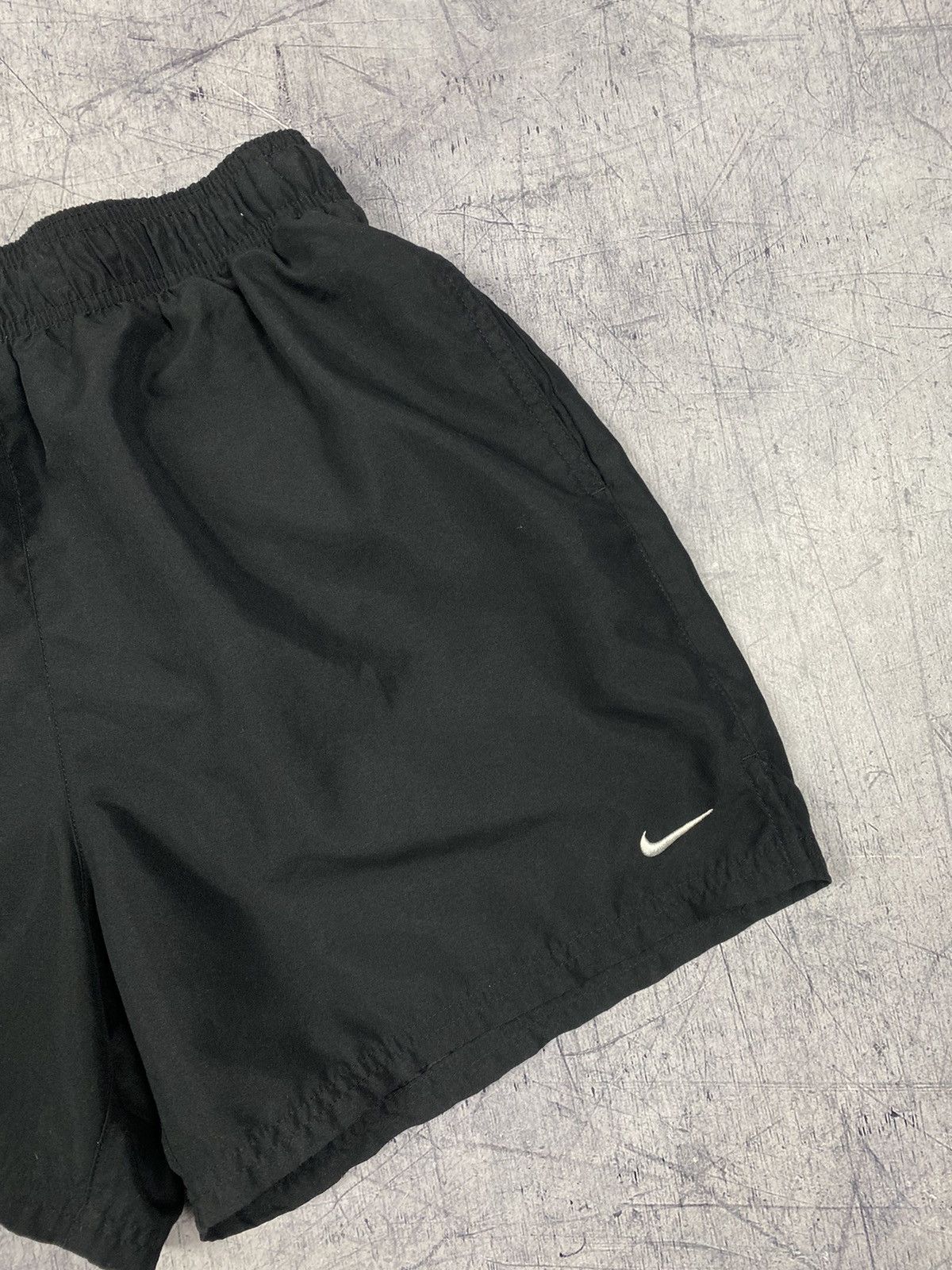Nike × Vintage Vintage Nike Drill Y2K Black Shorts Size US 31 - 3 Thumbnail