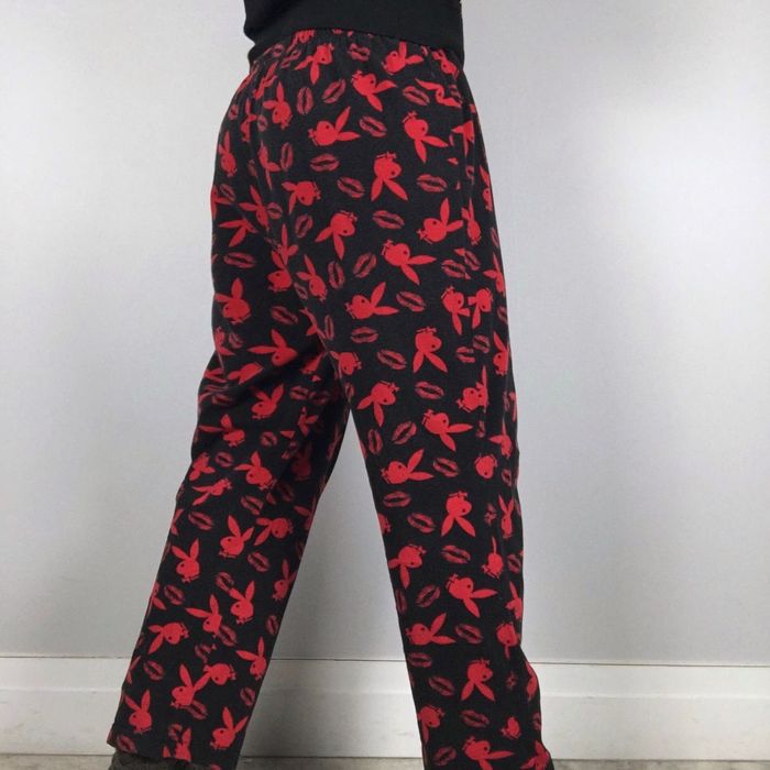 Playboy Y2K Playboy Bunny Pajama Pants Sleep Bottoms Black Small Vtg Grailed