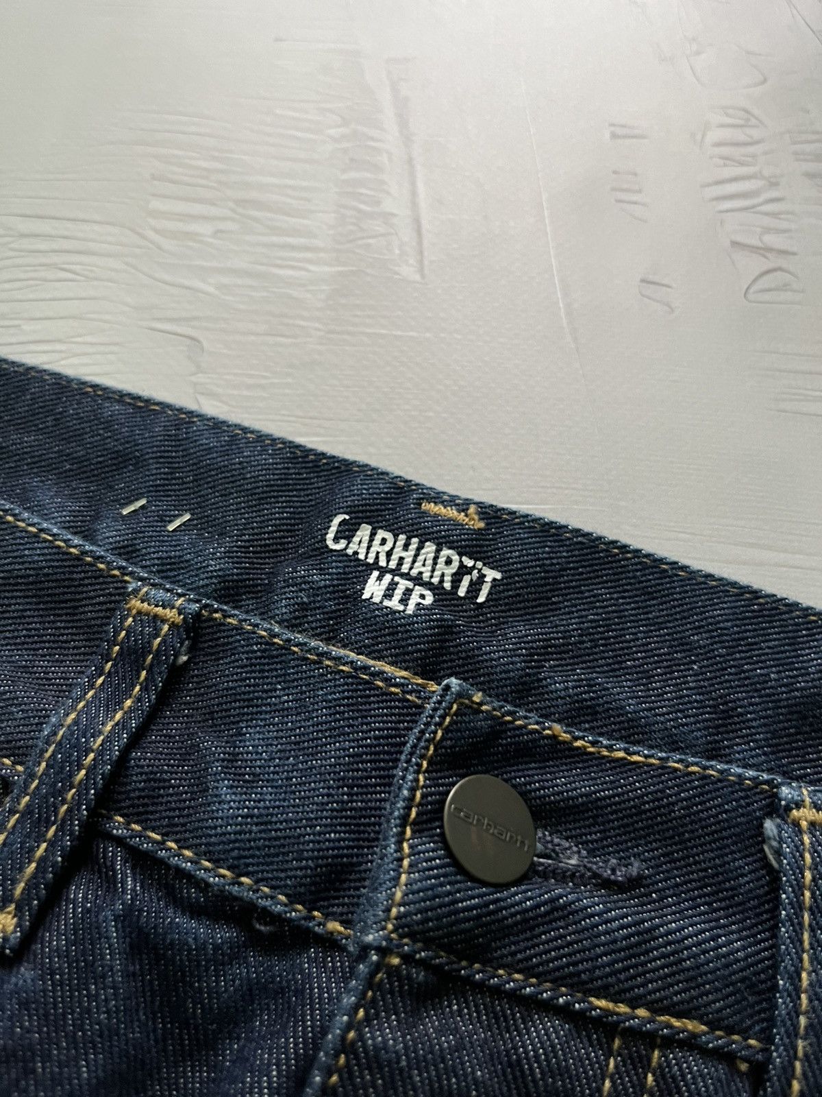 Carhartt Wip Carhartt Wip Logo Vintage Jeans Blue Streetwear Size US 29 - 7 Thumbnail