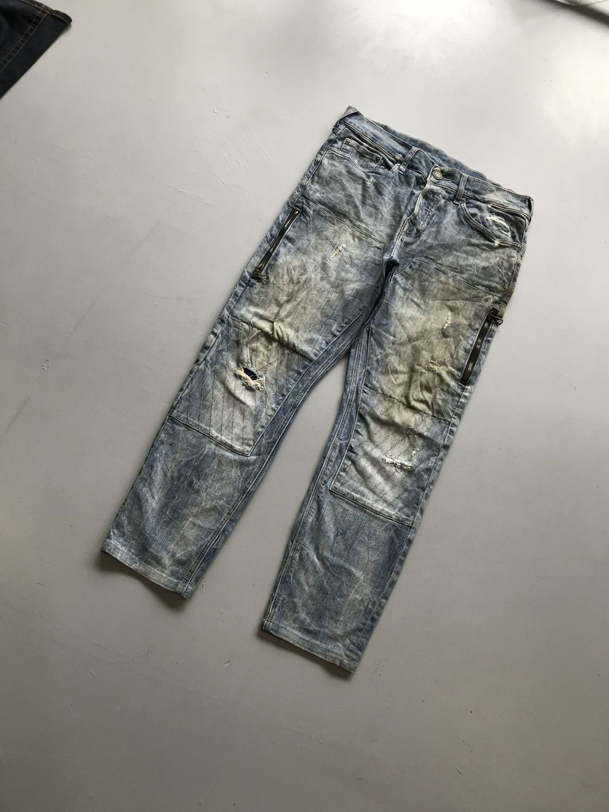 True Religion Vintage true religion zipper pockets dusty denim Size US 38 / EU 54 - 2 Thumbnail