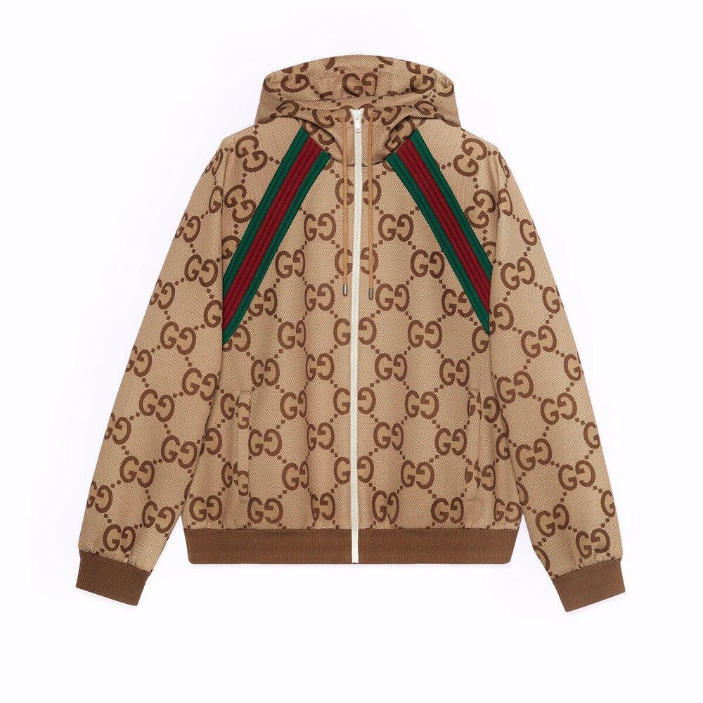 Gucci Jumbo GG Zip Jacket with Web Size L
