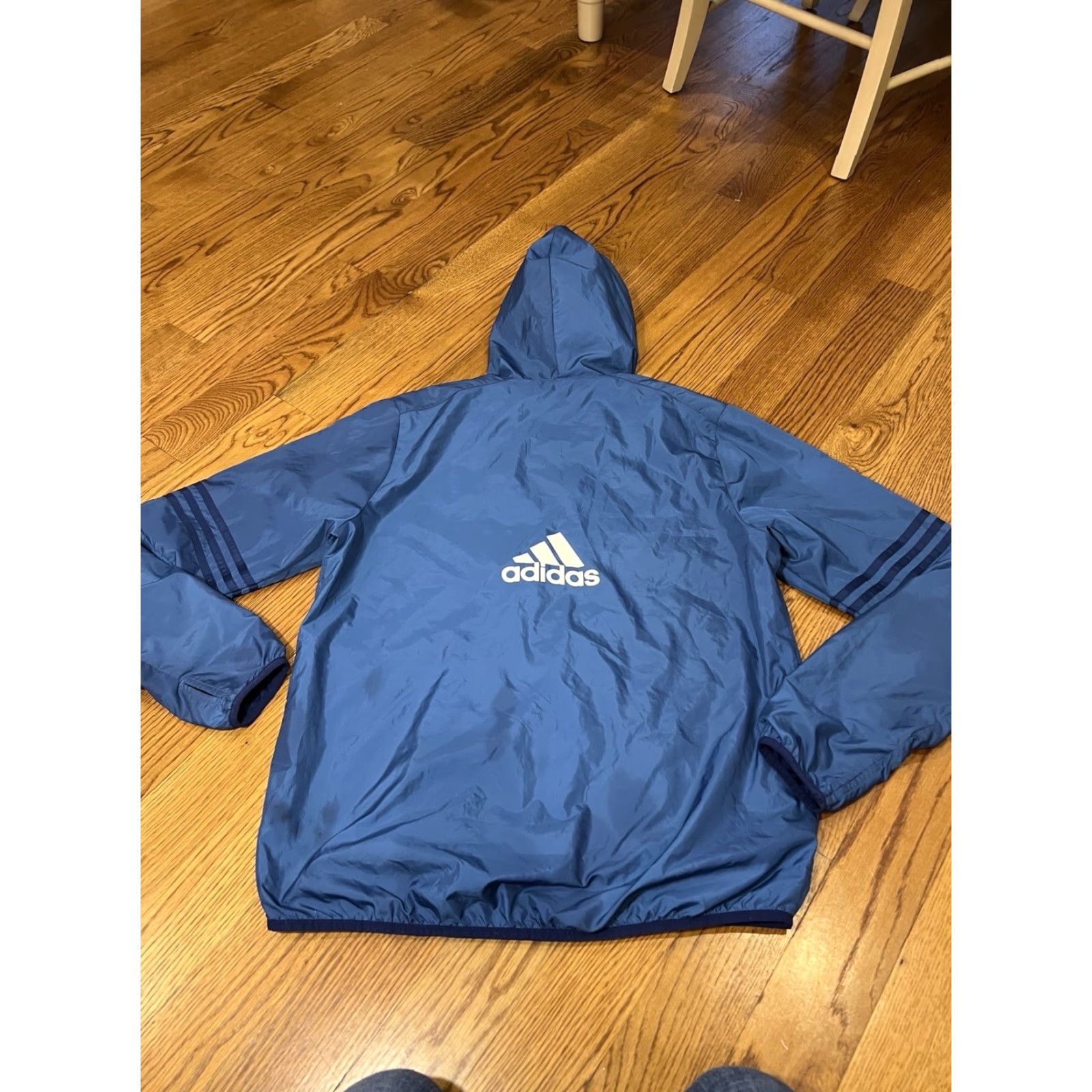 Adidas adidas Jacket Men M Blue Boston Marathon John Hancock 2017 Windbreaker Zip Hooded Full Zip Pockets Size US M / EU 48-50 / 2 - 2 Thumbnail
