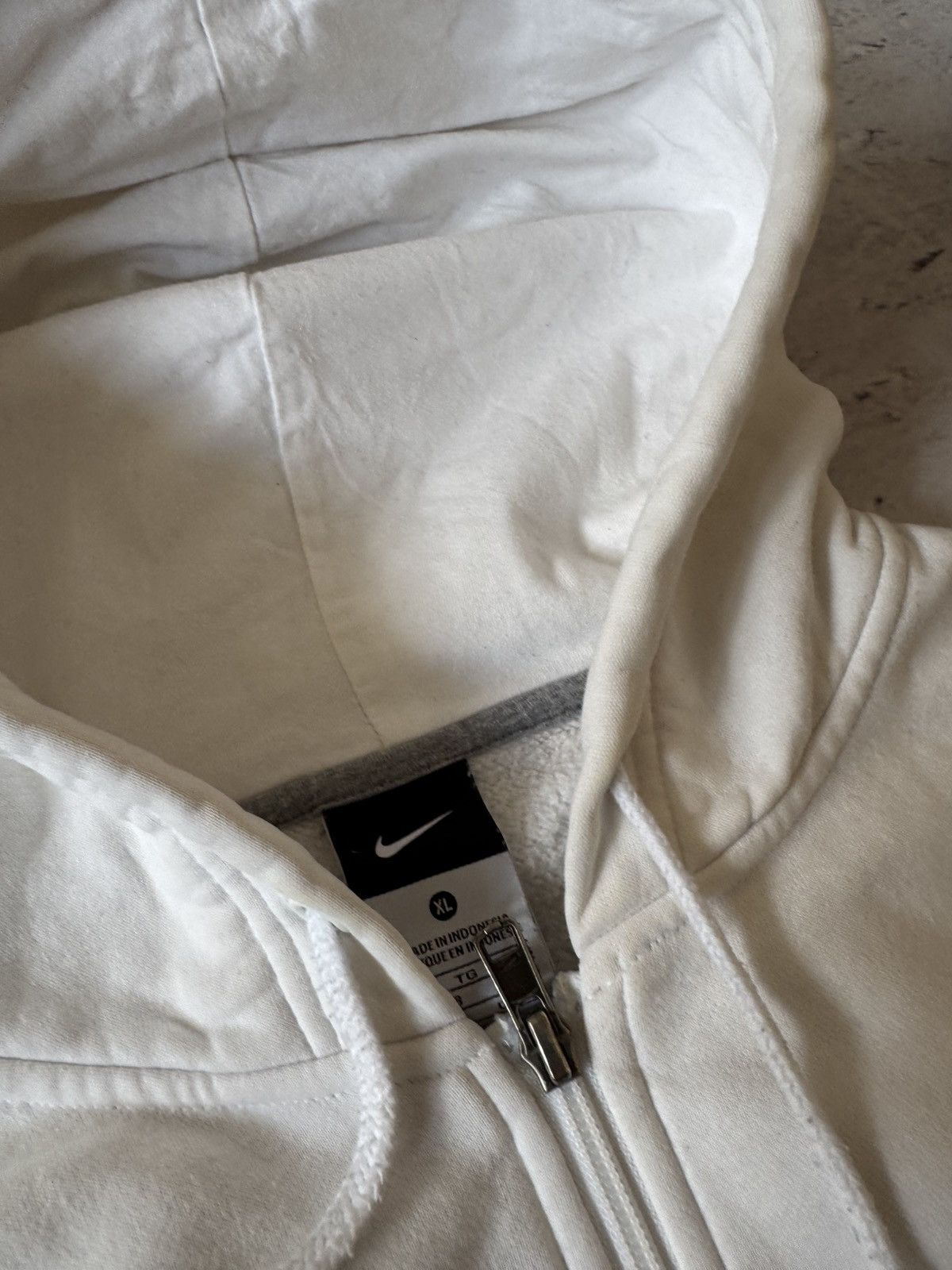 Nike × Vintage NIKE VINTAGE 00s y2k OVERSIZE BAGGY ZIP HOODIE CENTER LOGO Size US XL / EU 56 / 4 - 7 Thumbnail