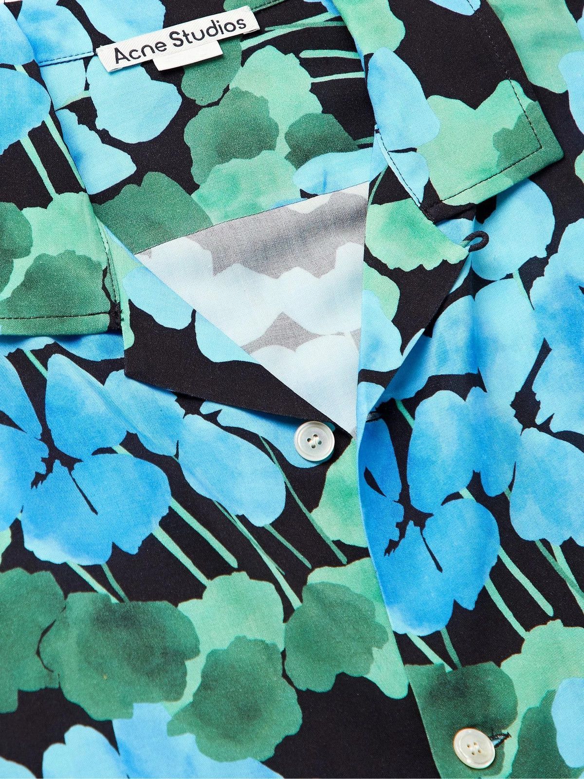 Acne Studios o1tko10825 Floral Oversized Shirt in Multicolor Size US L / EU 52-54 / 3 - 5 Thumbnail
