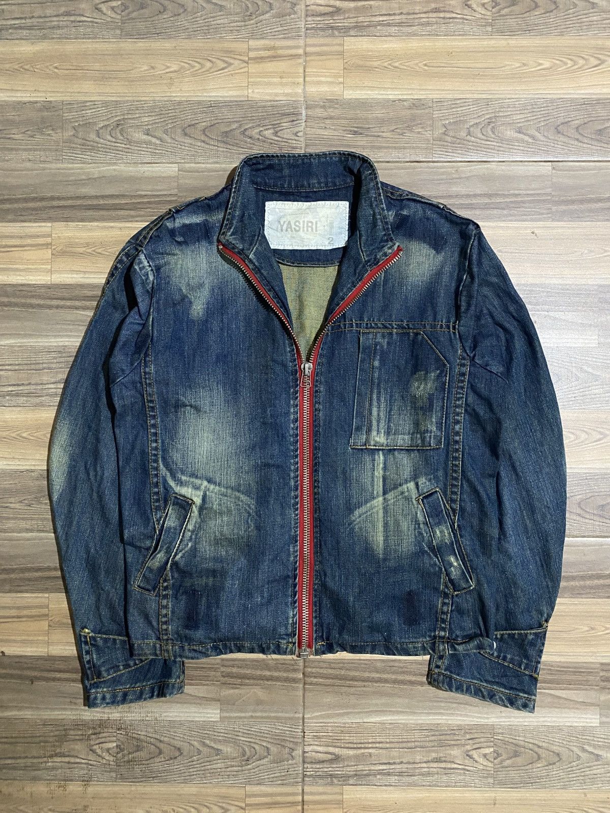 If Six Was Nine YASIRI BIKERS DENIM ZIPPER JACKET Size US M / EU 48-50 / 2 - 1 Thumbnail