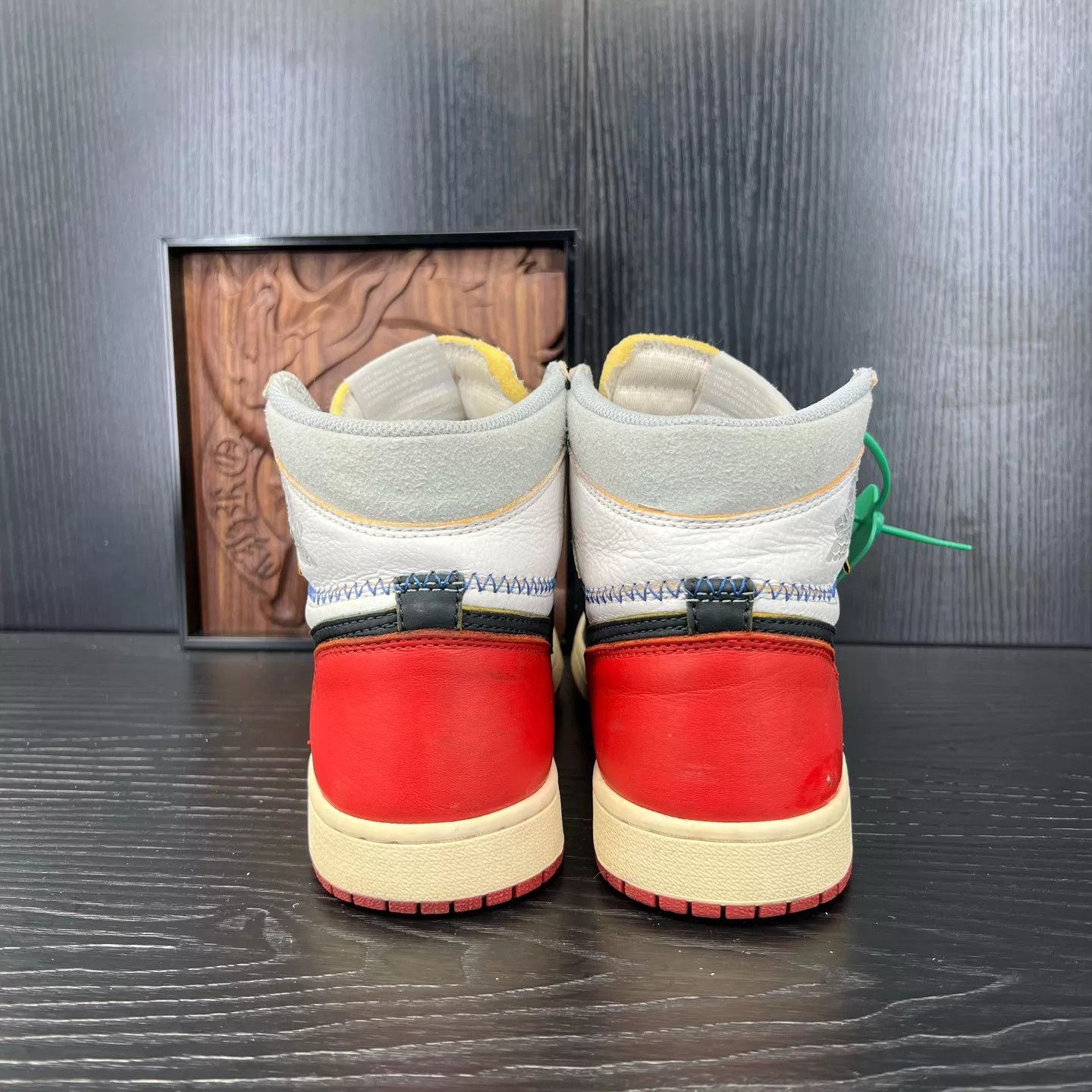 Nike Jordan 1 Union Black Red 41 Size US 8 / EU 41 - 6 Thumbnail