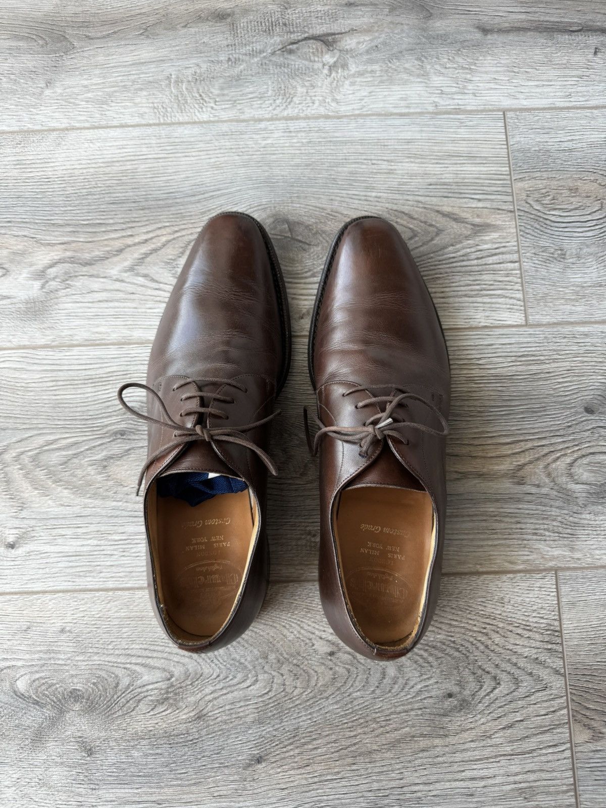 Church's Church's Sawdley Brown Leather Derby Brogue Size US 10 / EU 43 - 4 Thumbnail