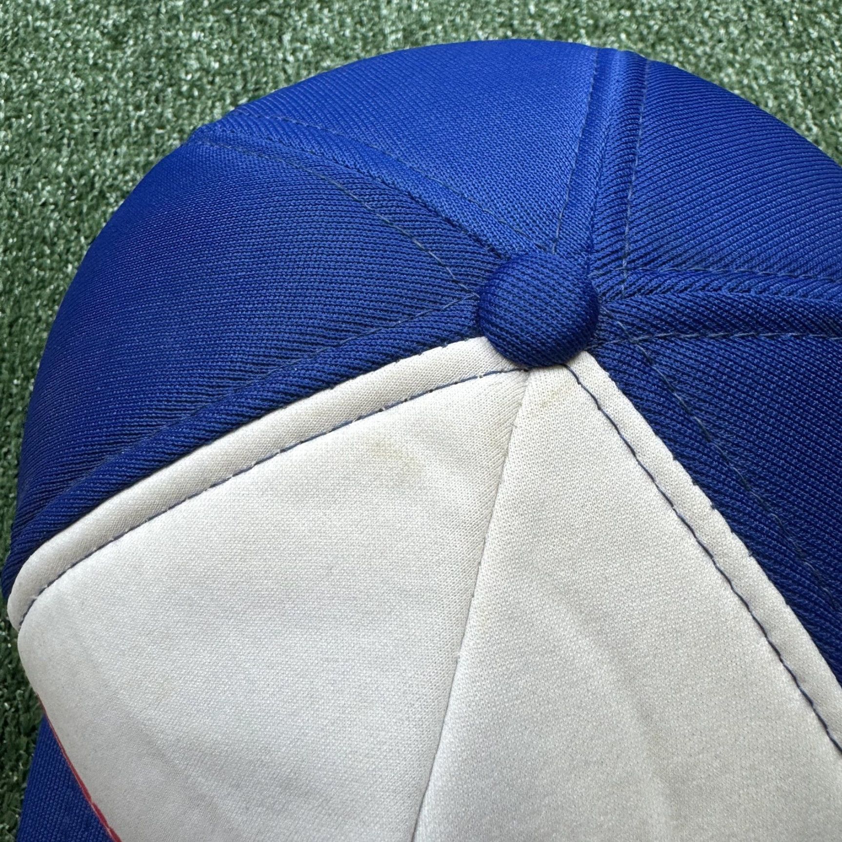 Vintage VINTAGE Vernon Headliners Snapback Hat One Size Blue Foam 80s Graphic Print Mens Size ONE SIZE - 5 Thumbnail