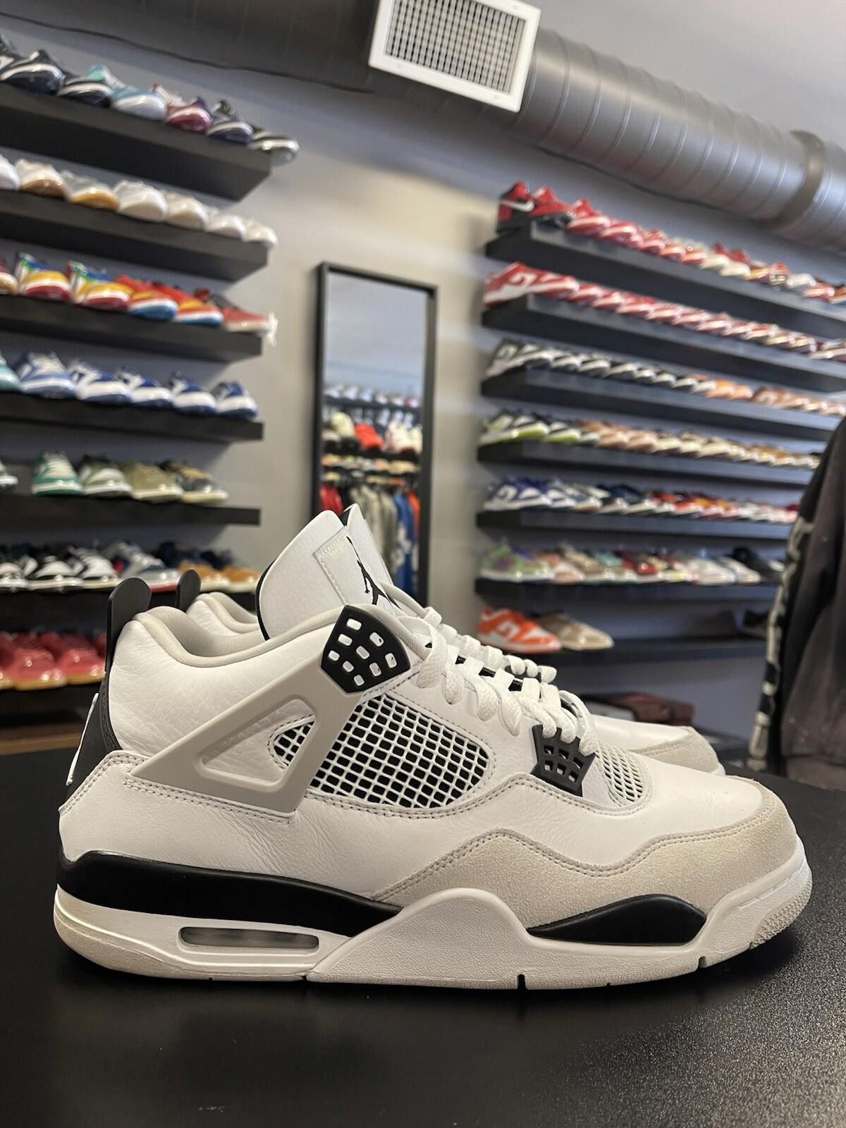 Jordan Brand Size 12.5 - Air Jordan 4 Retro Military Black DH6927-111 Size US 12.5 / EU 45-46 - 3 Thumbnail