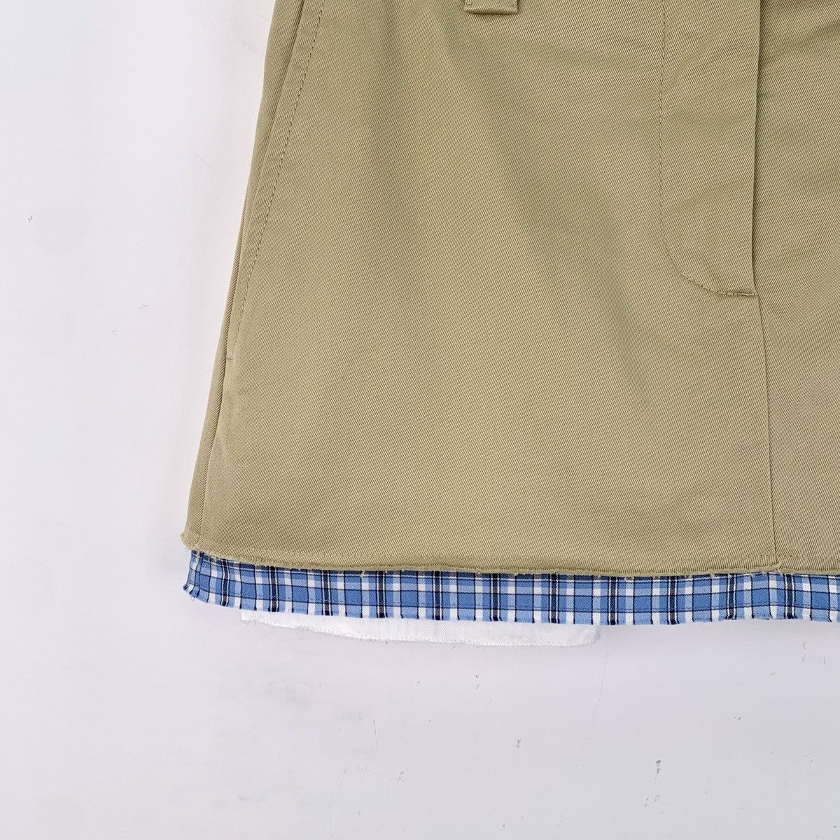 Miu Miu Miu Miu 24 Brown Logo Letter Embroidered Cotton Skirt Size 25" / US 0 / IT 36 - 4 Thumbnail