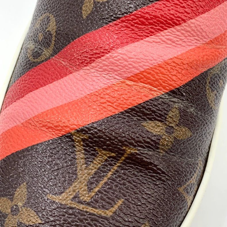 Louis Vuitton Louis Vuitton Brown logo presbyopic slip-on loafers shoes Size US 5.5 / IT 35.5 - 9 Thumbnail