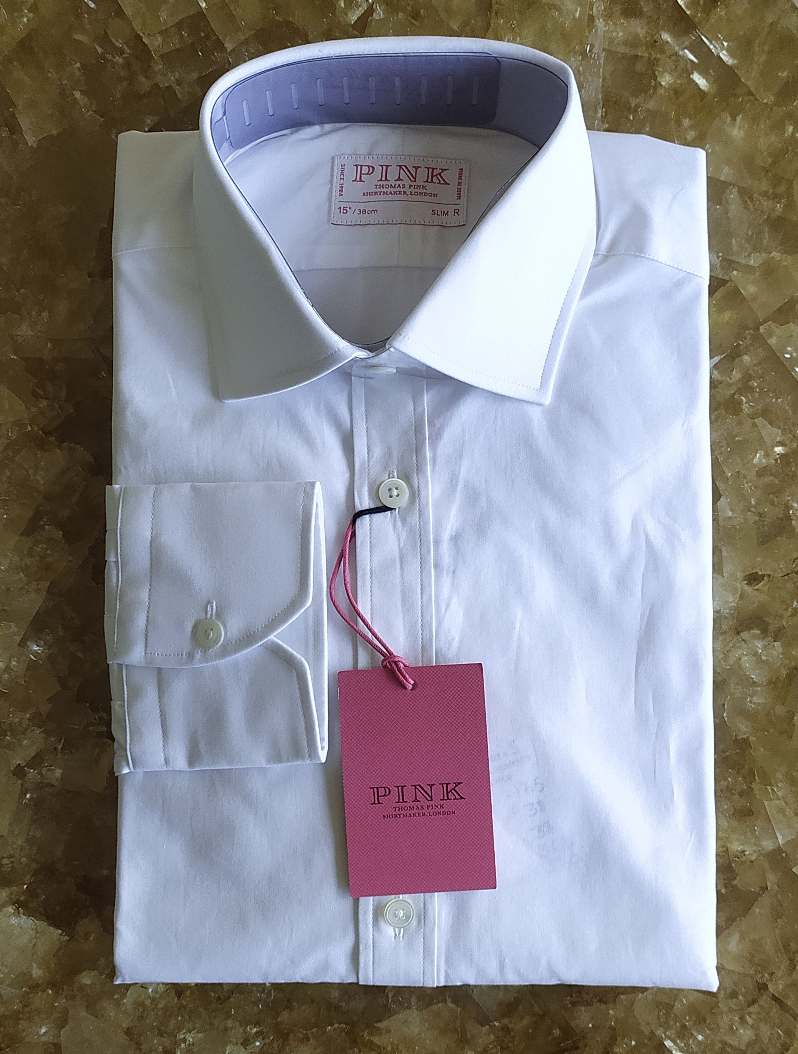 Thomas Pink Thomas Pink Slim Fit Formal soild Shirt Free Shipping T/108 Size US S / EU 44-46 / 1 - 1 Thumbnail