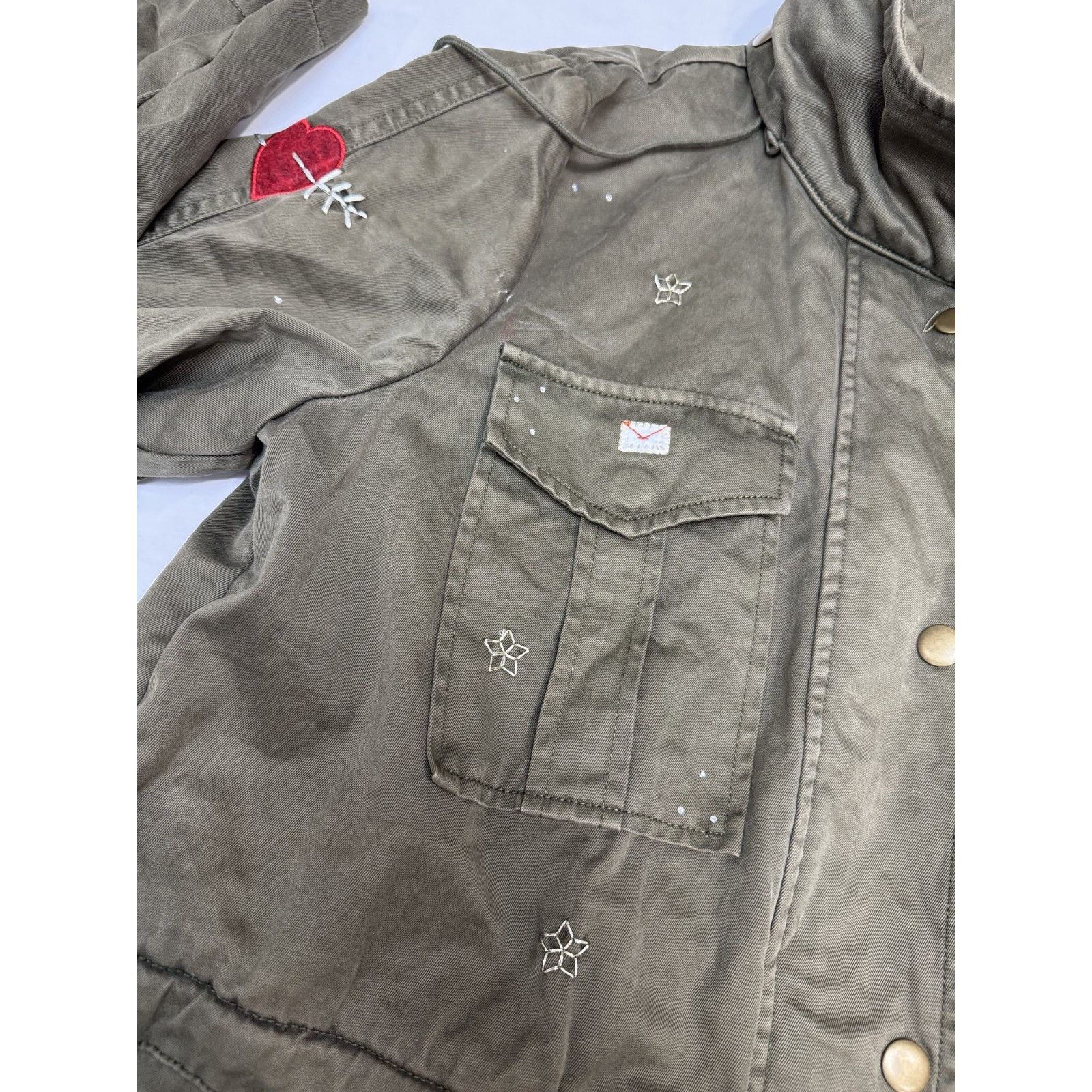 Joie Joie Iban Patchwork Military Utility Jacket Paris France XS Size XS / US 0-2 / IT 36-38 - 9 Thumbnail