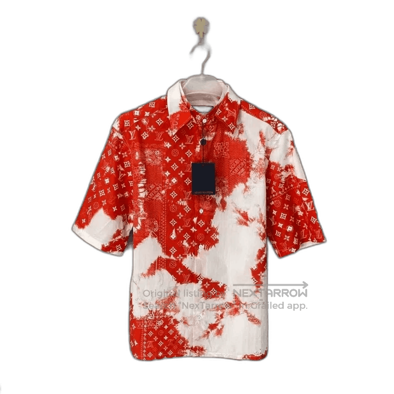 Louis Vuitton Louis Vuitton Red Short Sleeve Shirt. Size US L / EU 52-54 / 3 - 1 Thumbnail