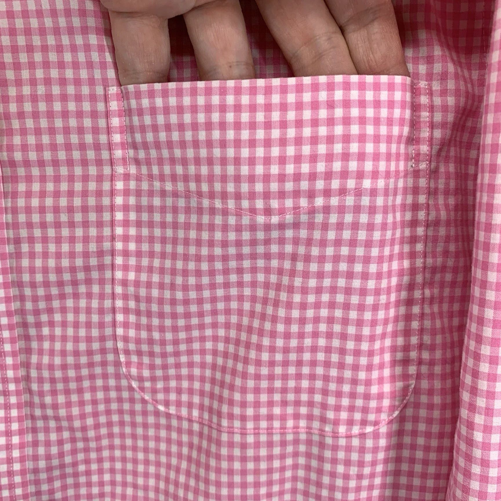 Ralph Lauren Lauren Ralph Lauren Mens Button-Up Shirt Plaid Pink 15½ 32/33 Non-Iron Long Sleeve Classic Fit Size XL / US 12-14 / IT 48-50 - 2 Thumbnail