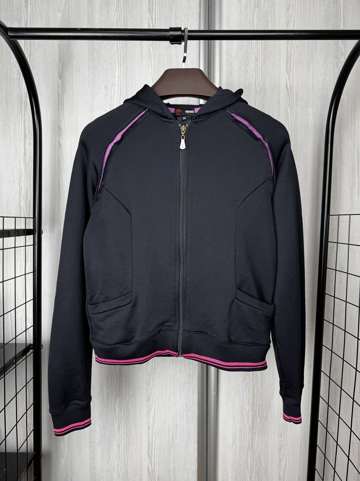 Versace Versace Sport Full Zip Hoodie Big Back Logo Womens size M Size M / US 6-8 / IT 42-44 - 1 Thumbnail