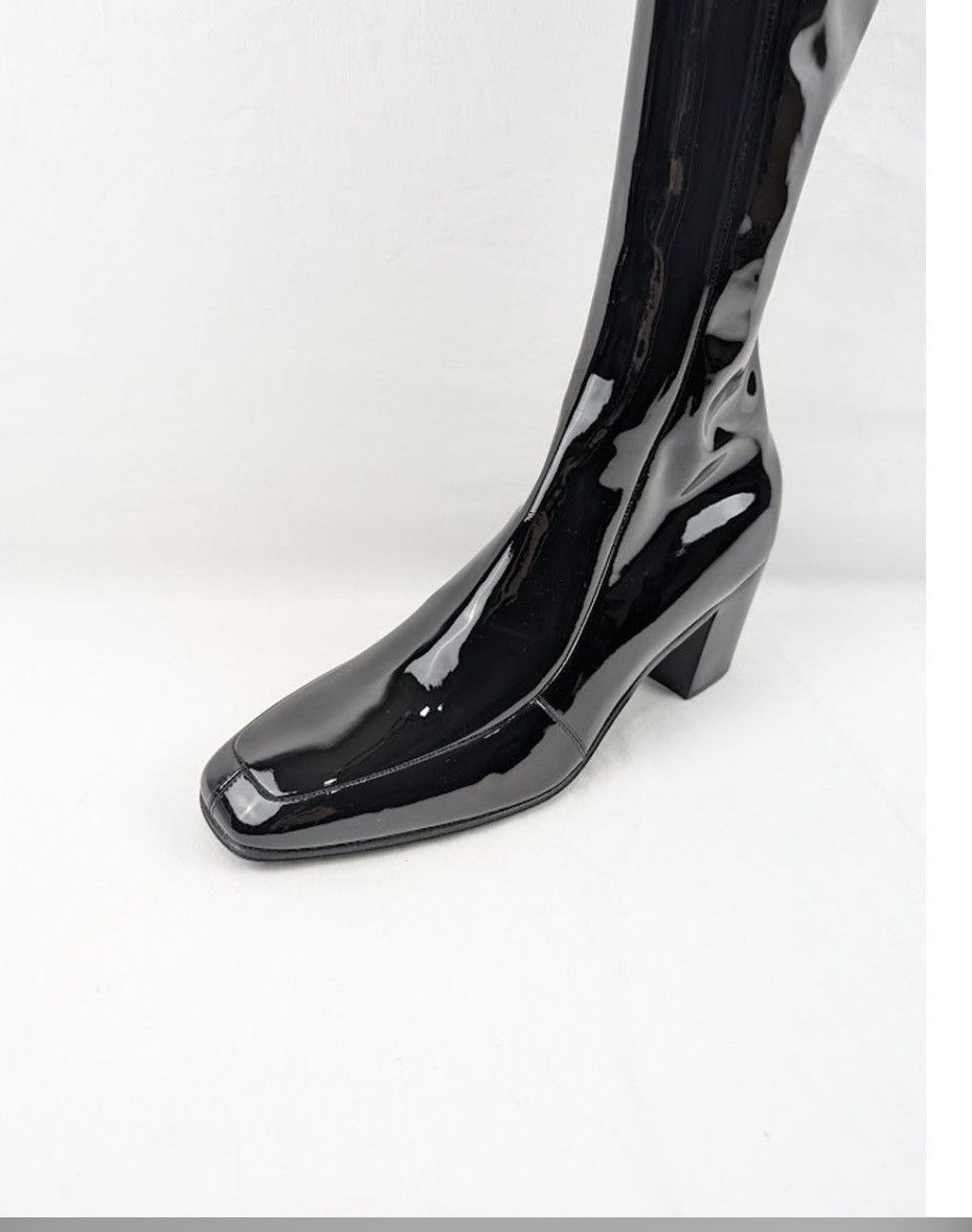 Saint Laurent Paris o1s1wg110724 711038 Otto Zipped Boots Patent Leather Black Size US 10 / EU 43 - 8 Thumbnail