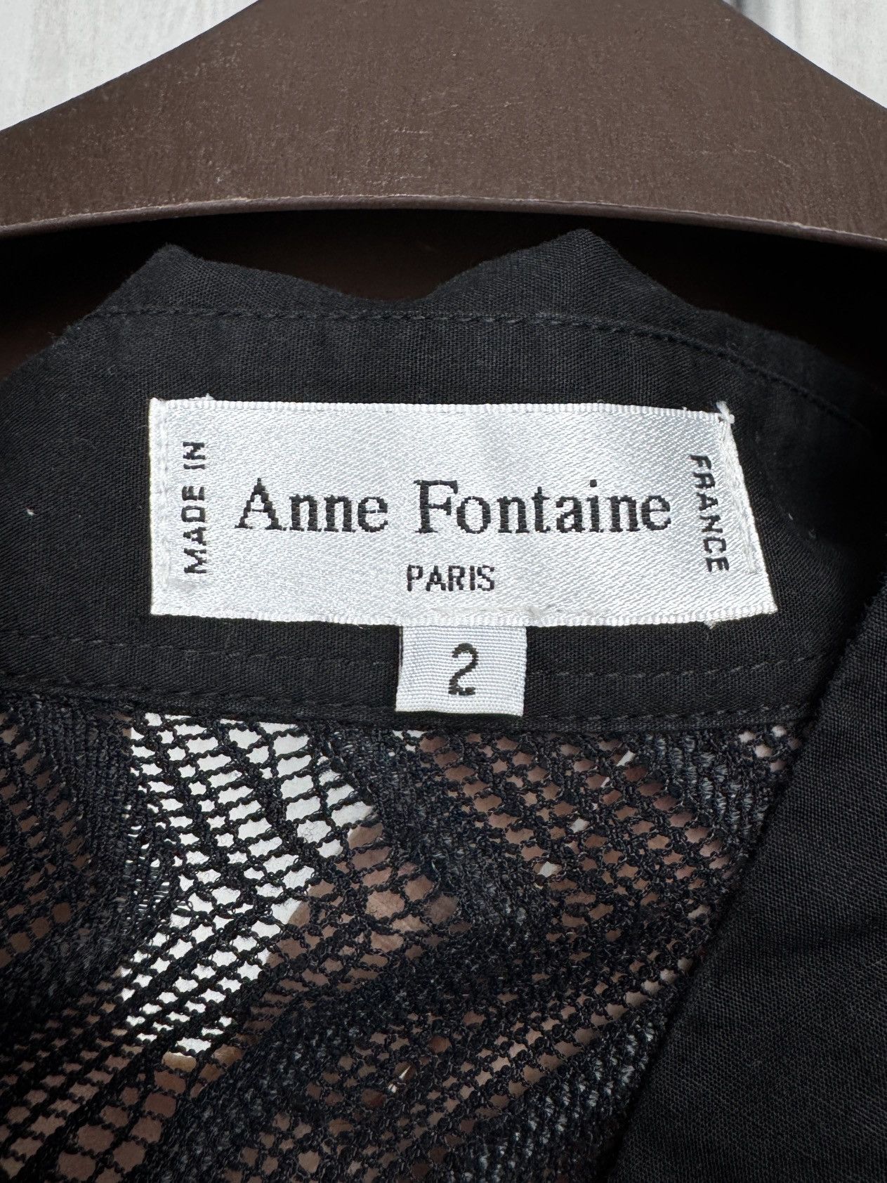 ANNE FONTAINE Anne Fontaine Paris black lace button up blouse luxury Size S / US 4 / IT 40 - 8 Thumbnail