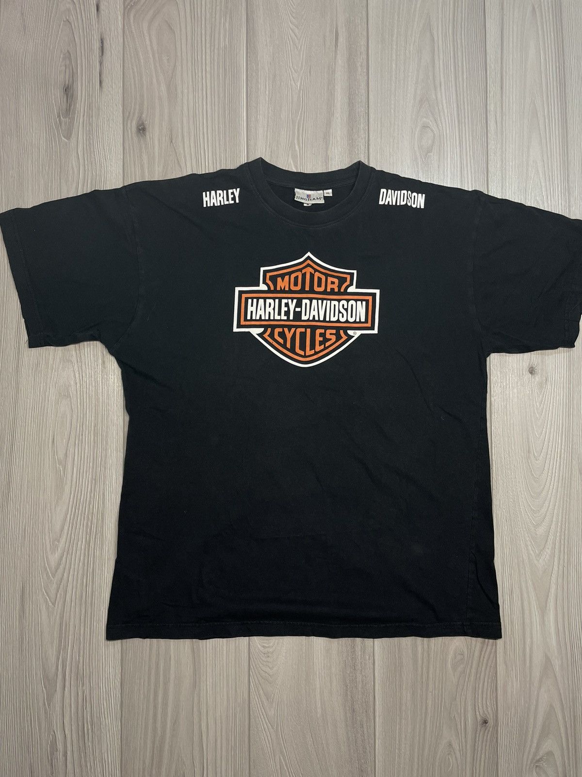 Harley Davidson × Vintage Vintage Harley Davidson 90s big logo tee Size US XL / EU 56 / 4 - 1 Thumbnail