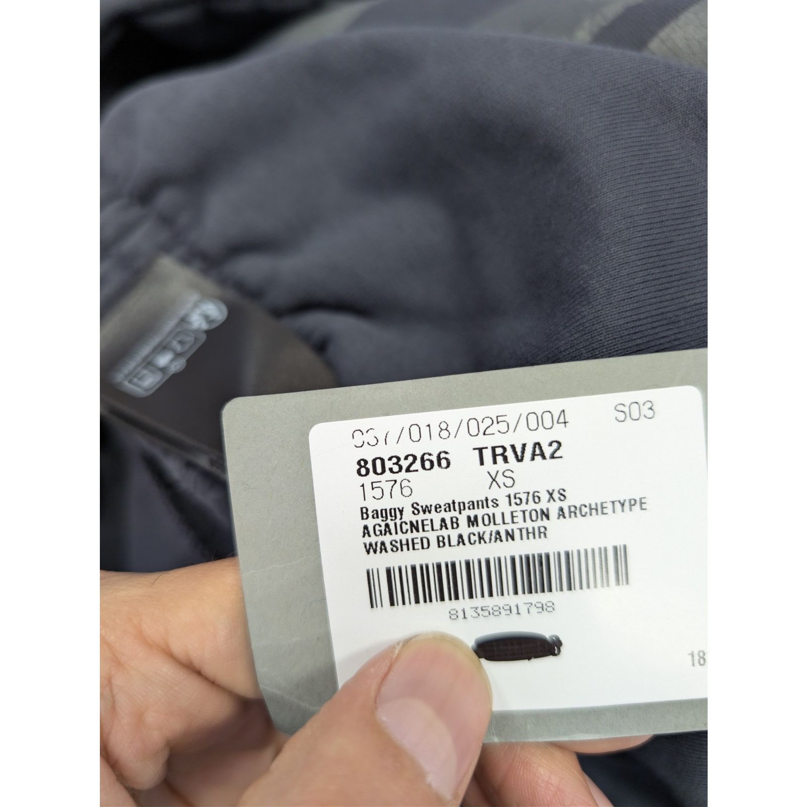 Balenciaga o1rshd1 Baggy Sweatpants in Washed Black Size US 28 / EU 44 - 22 Thumbnail