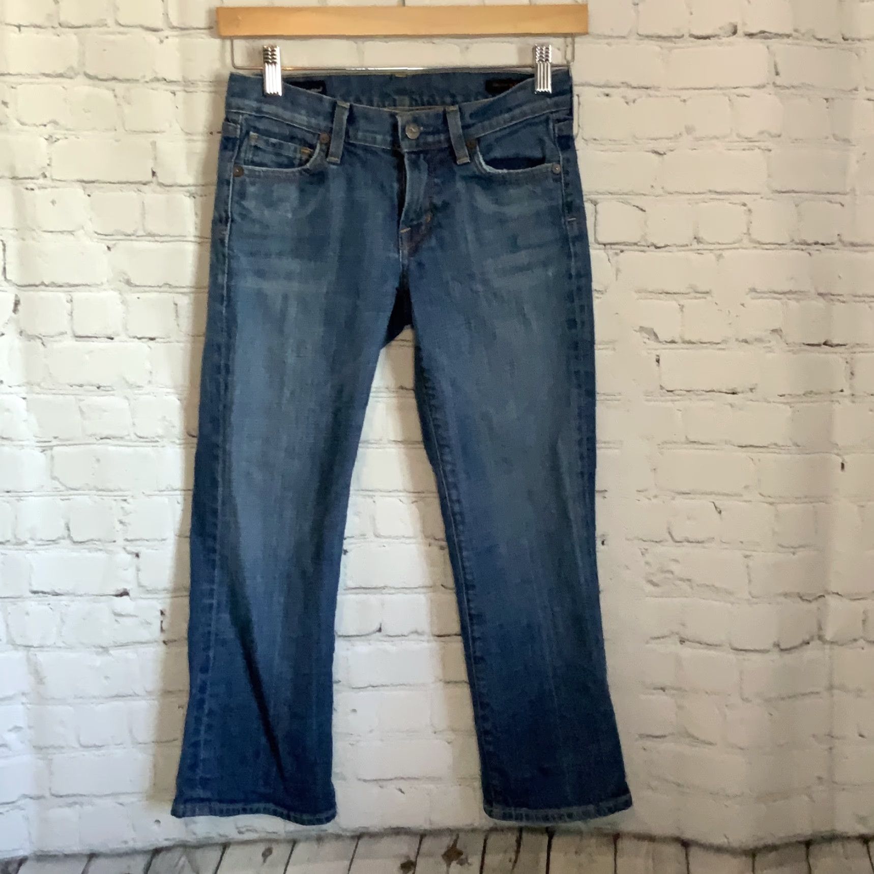 Citizens Of Humanity Citizens of Humanity Women’s Jeans Cropped Low waist Kelly #63 Stretch 25 Blue Cropped Jeans Womens Leg Opening 7” Inseam 23” Size 42" / US 20 - 2 Thumbnail