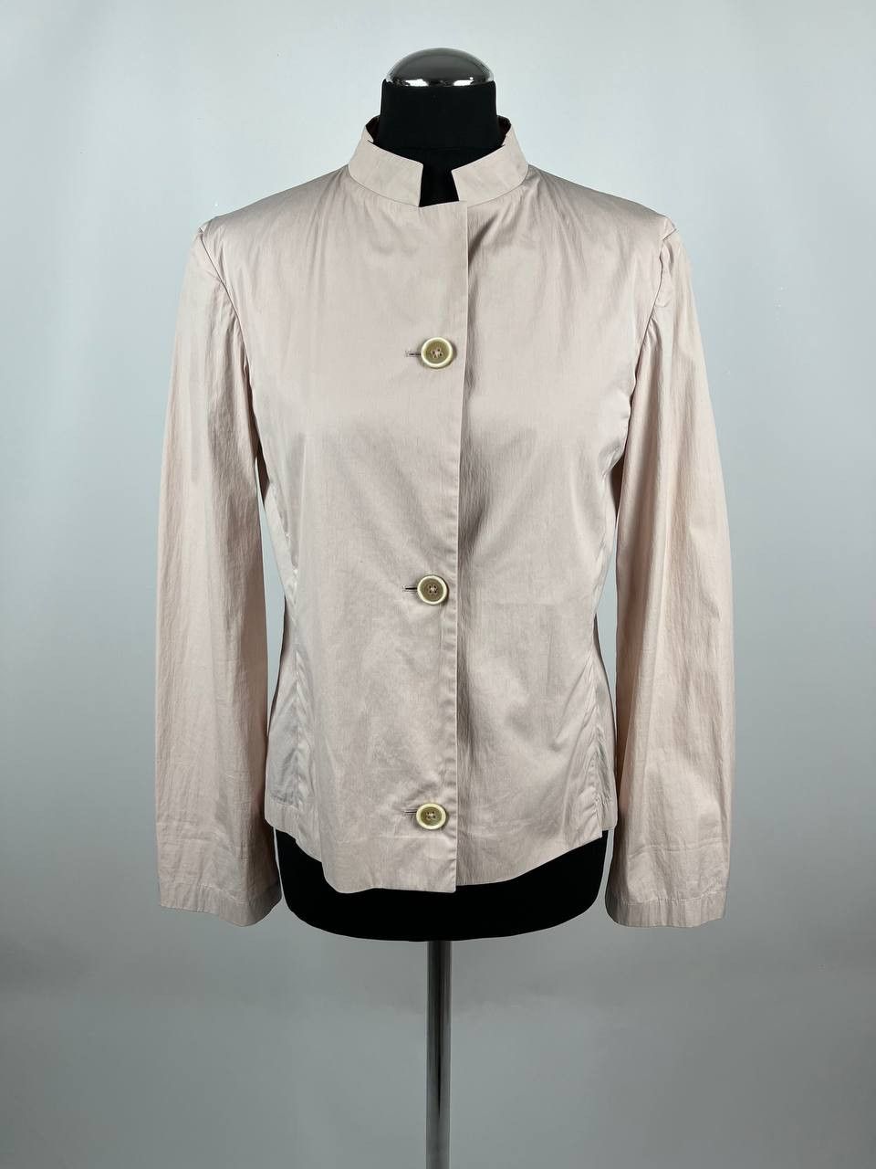 Jil Sander JIL SANDER Beige-Pink Cotton Minimalist Blazer Jacket Size XS / US 0-2 / IT 36-38 - 1 Thumbnail