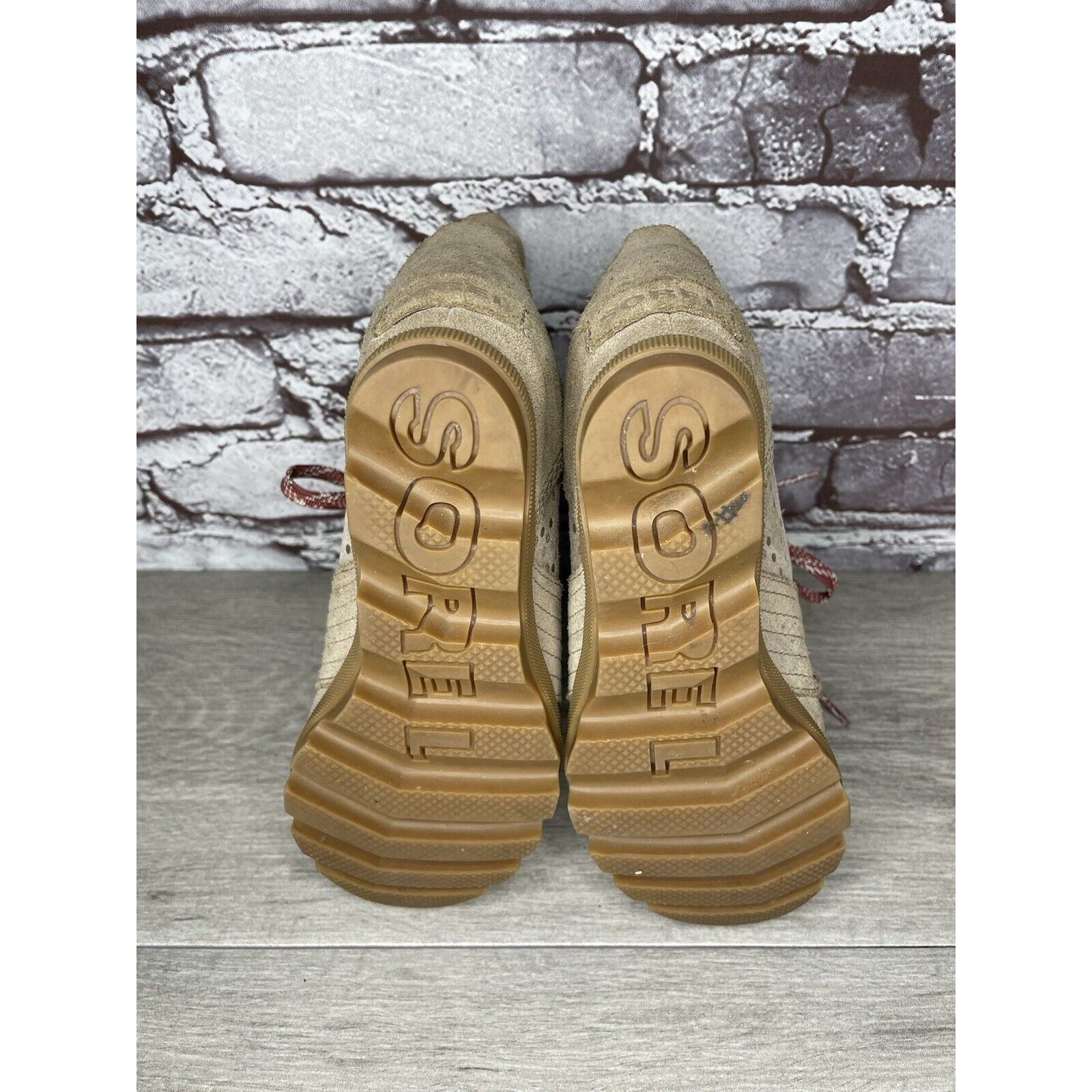 SOREL SOREL Joan of Arctic Wedge II Soft Taupe Suede Winter Lace U Size US 4 / IT 34 - 19 Thumbnail
