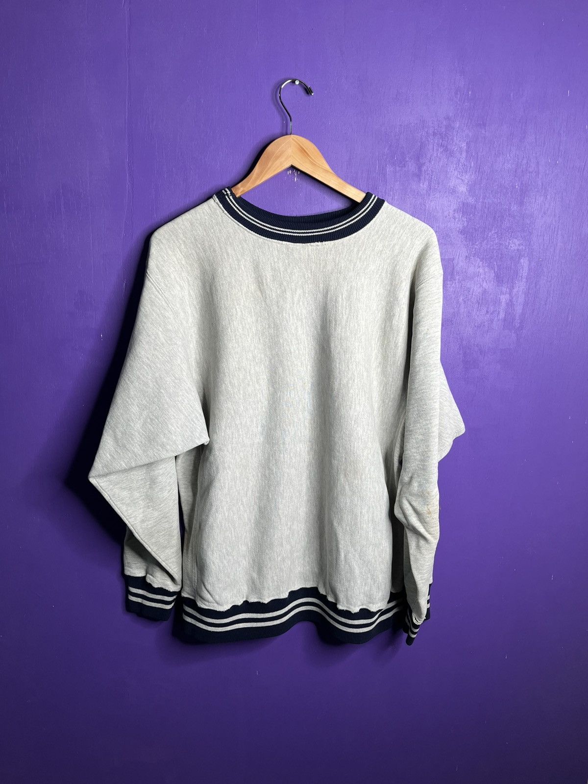 Champion × Vintage Vintage 90s Champion Denison ringer crewneck Size US L / EU 52-54 / 3 - 2 Thumbnail