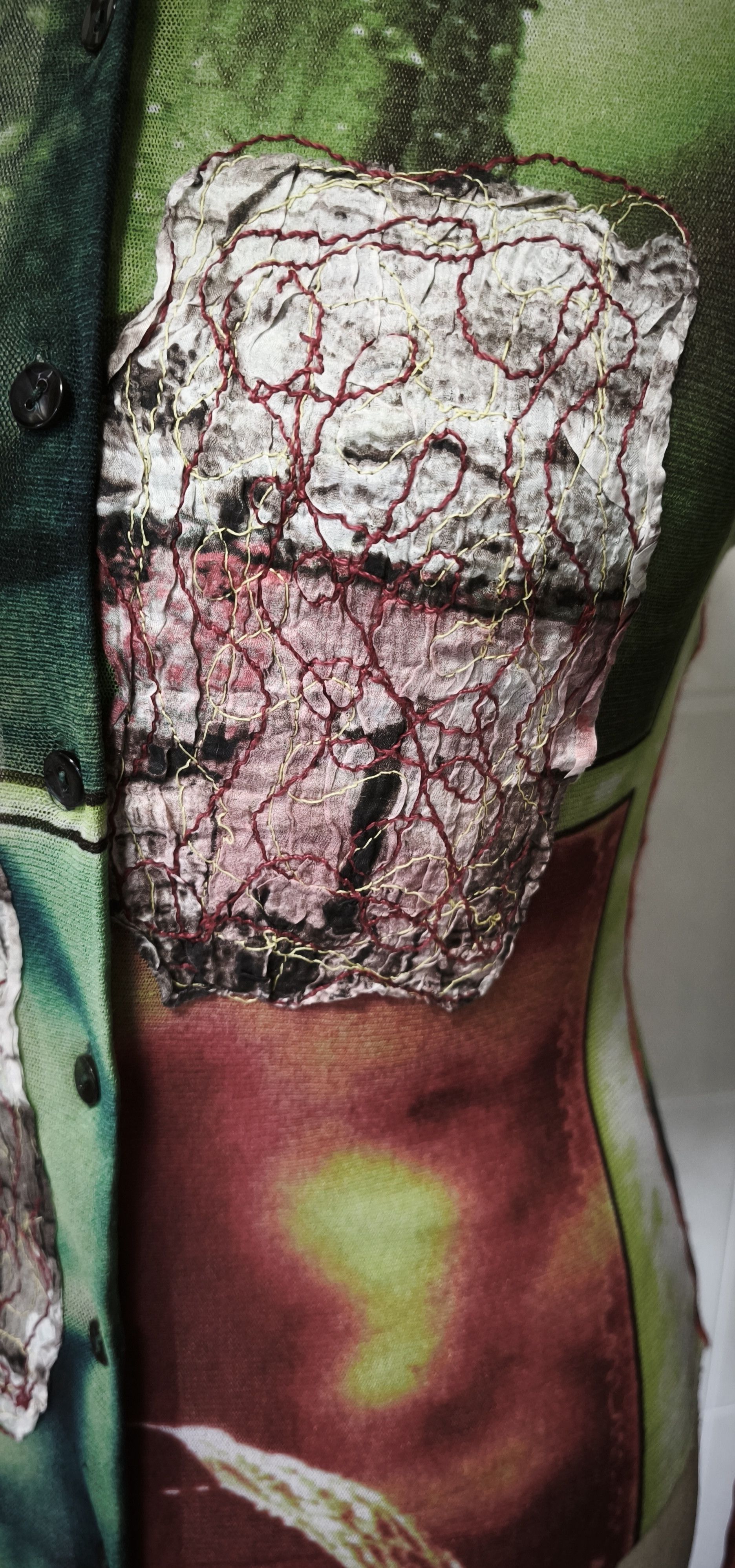 Jean Paul Gaultier Sping 2002 - Plants Photos print mesh top Size S / US 4 / IT 40 - 15 Thumbnail