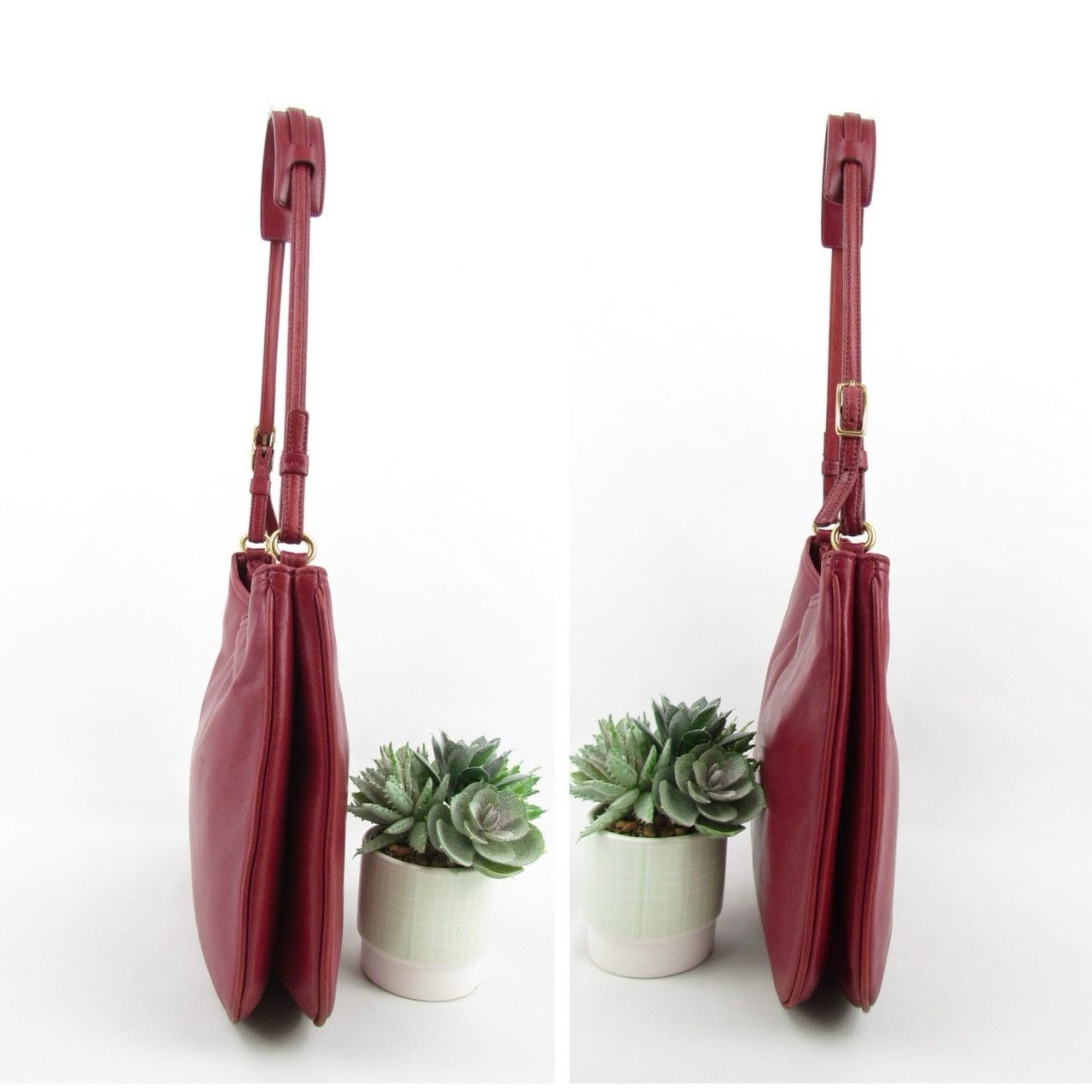 Coach Authentic Coach Y2K Vintage Red Smooth Leather Bag Size ONE SIZE - 3 Thumbnail